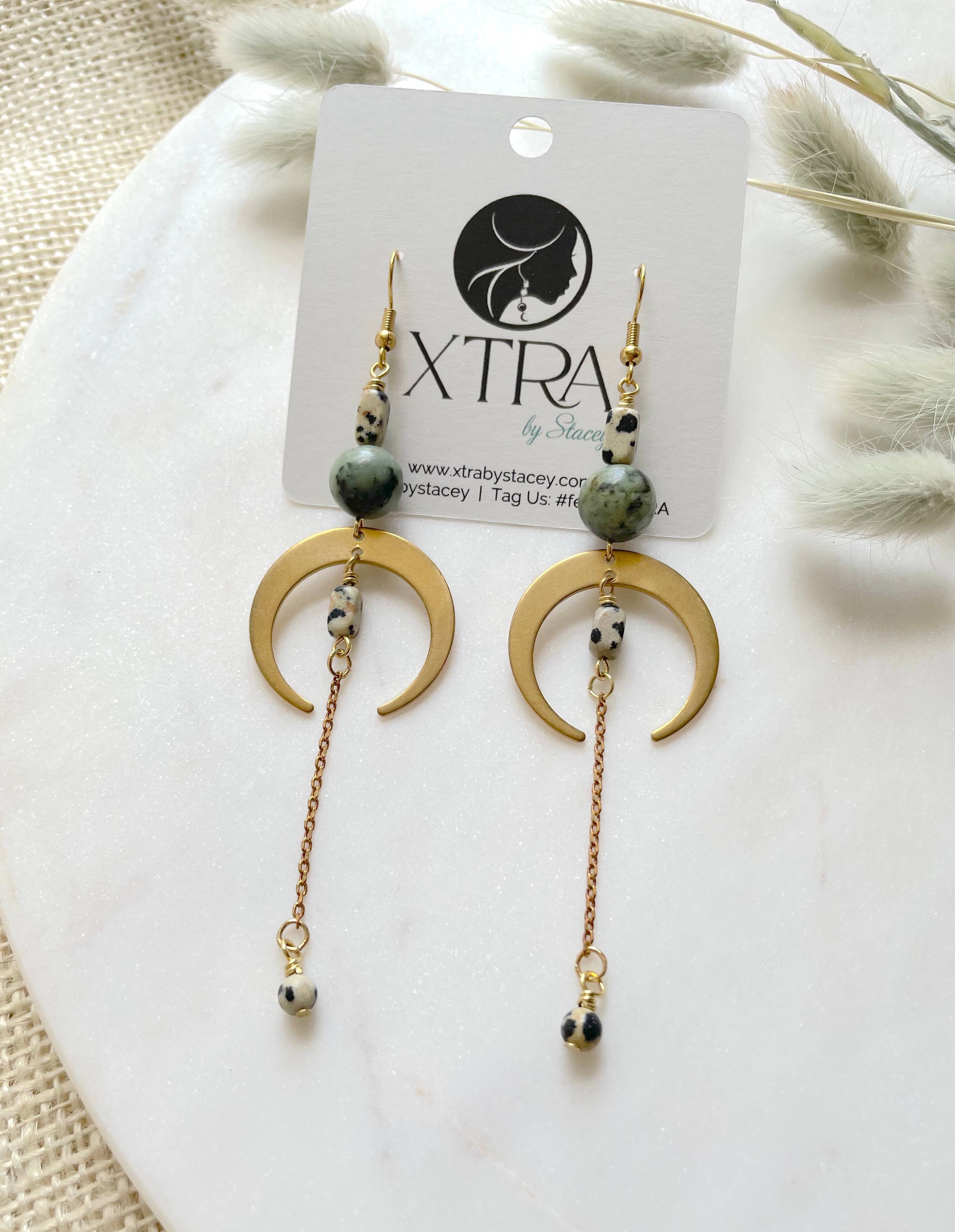 The Sasha Earring - African Turquoise, photo 5 of 8