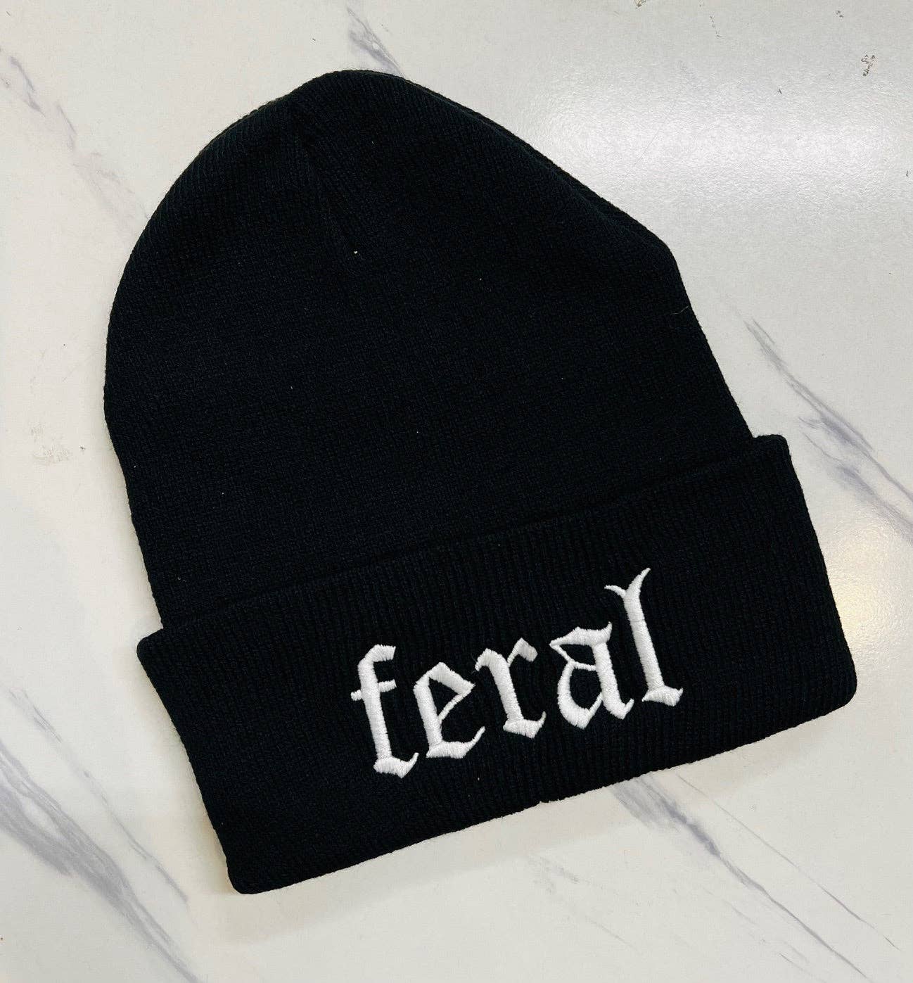Vegan Beanie - Feral - READY TO SHIP