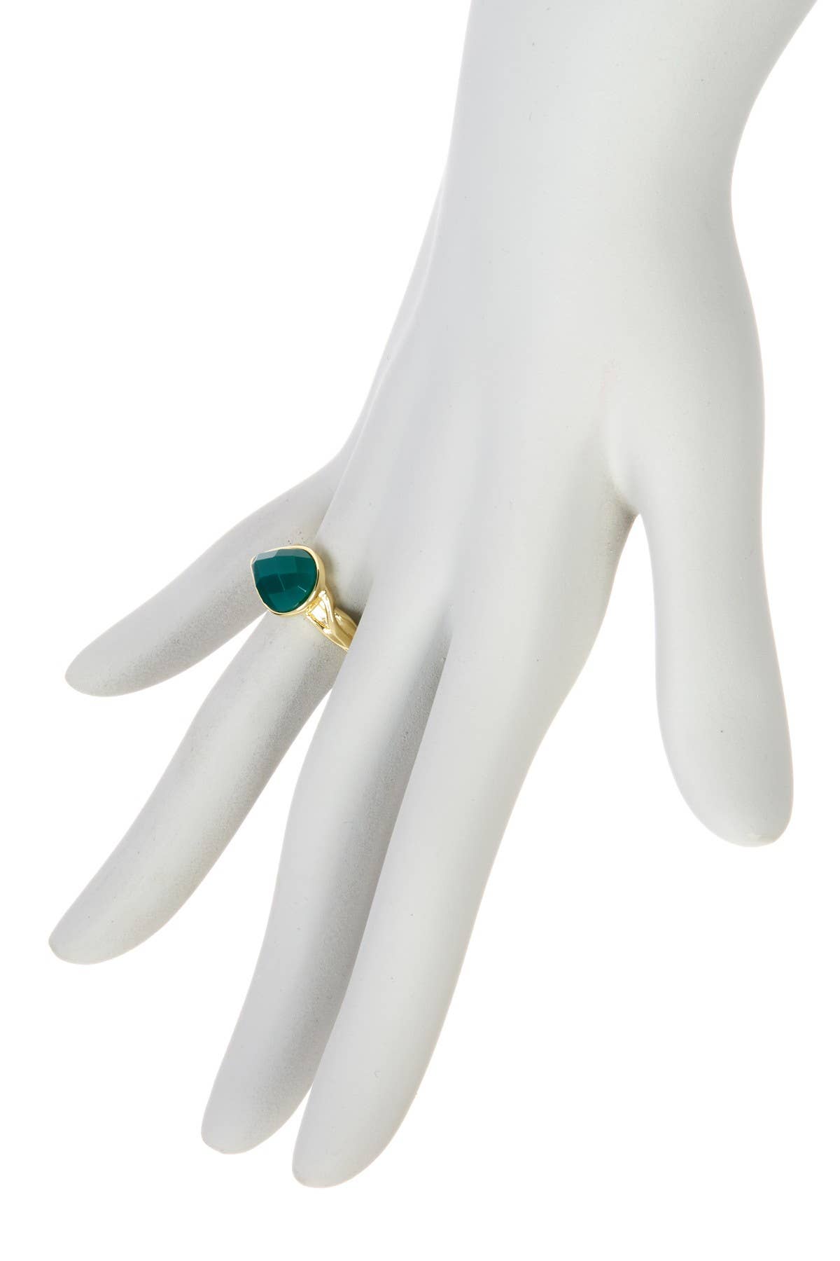 Green Chalcedony Teardrop Ring - size 6, photo 3 of 3