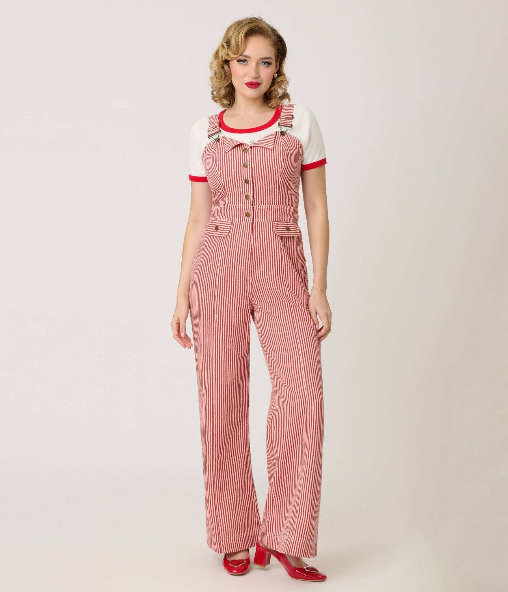 Red & White Overalls, photo 4 of 5