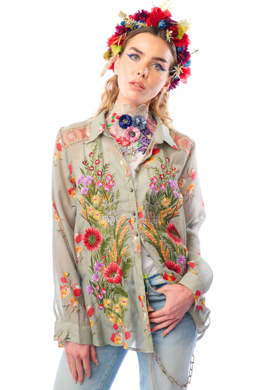 Floral Button Down Shirt, photo 2 of 8