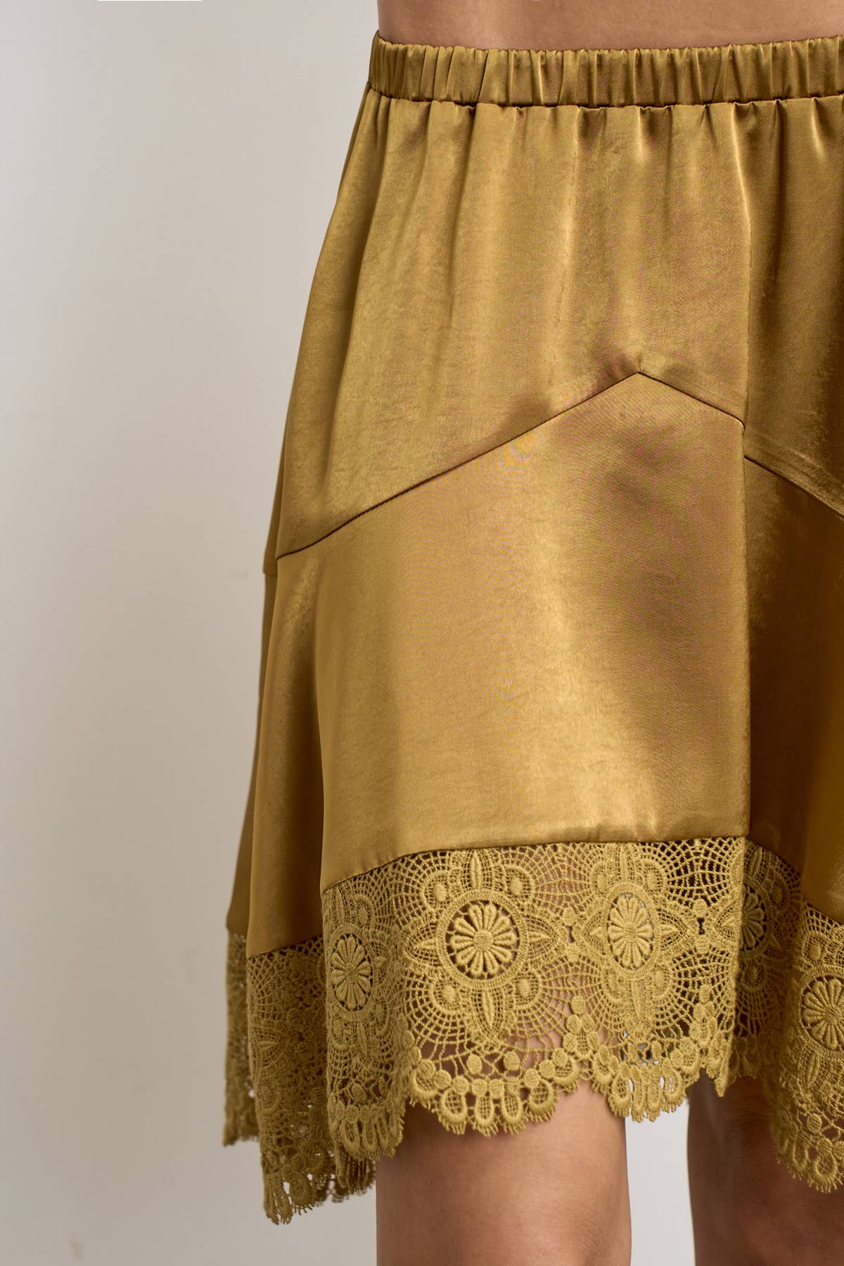 Tiered Lace/Satin Skirt, photo 6 of 6