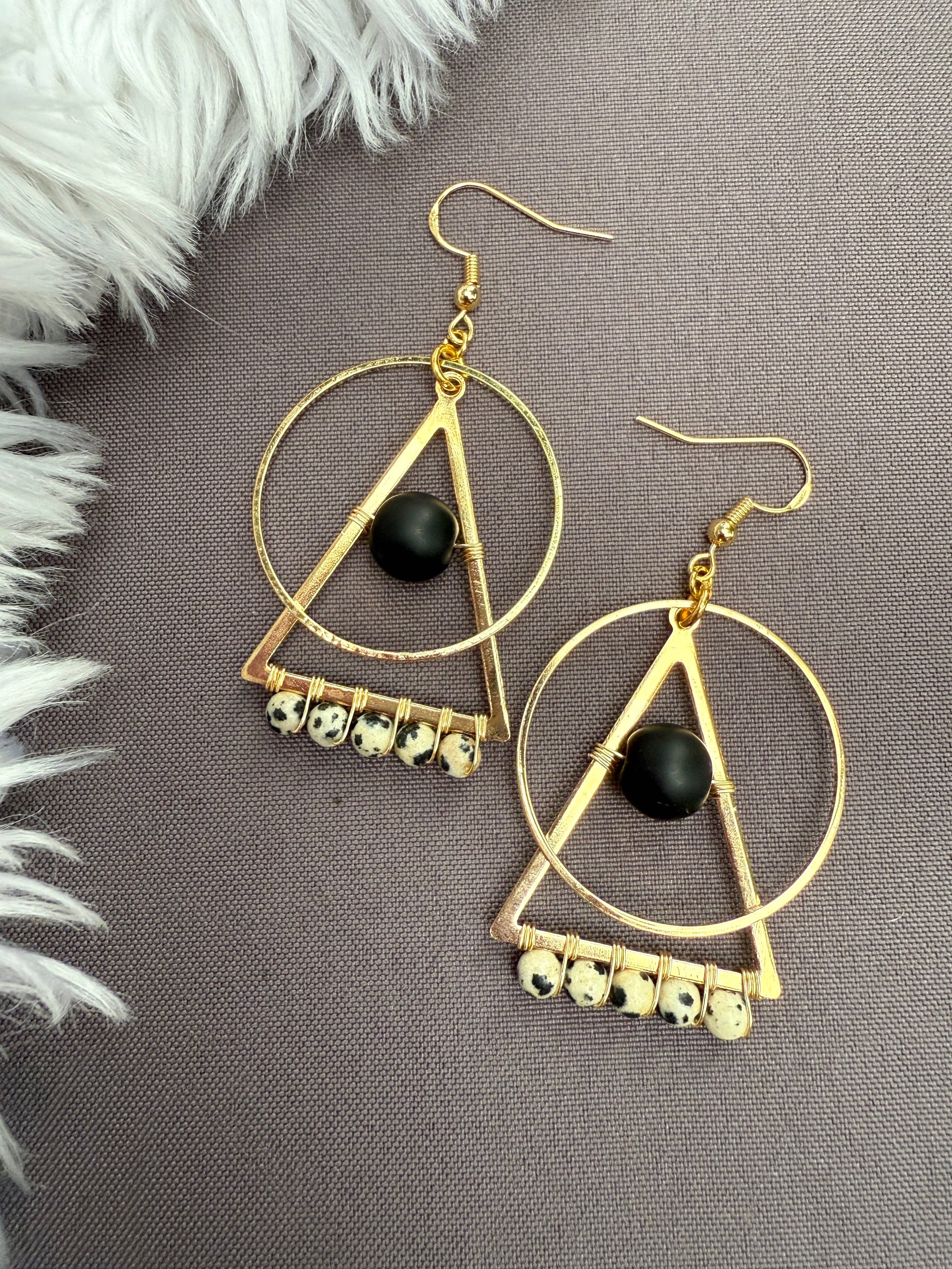 The Paige Earring - Black Onyx, photo 1 of 7
