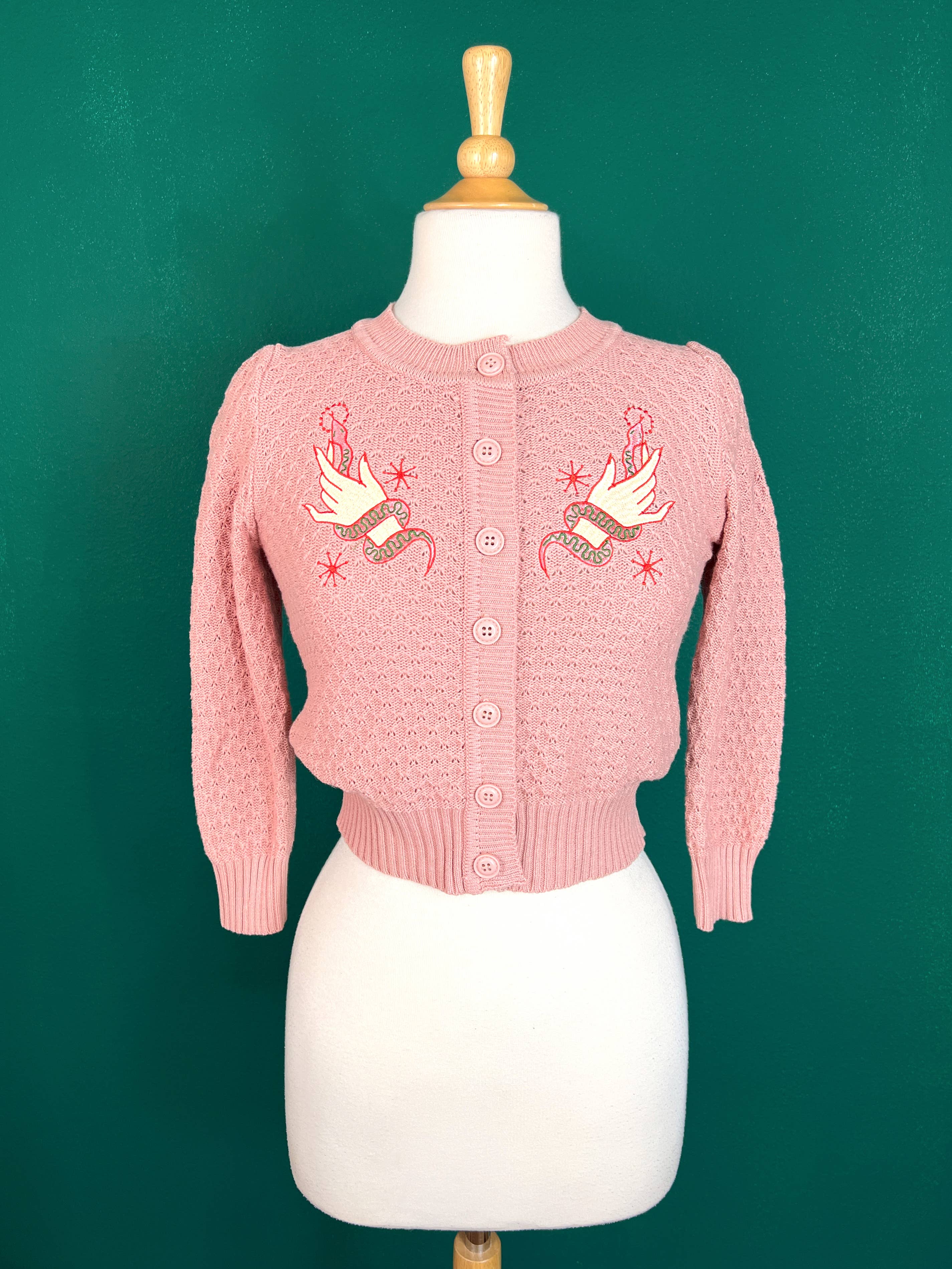 Snake Wrangler Cardi -Peach, photo 4 of 8