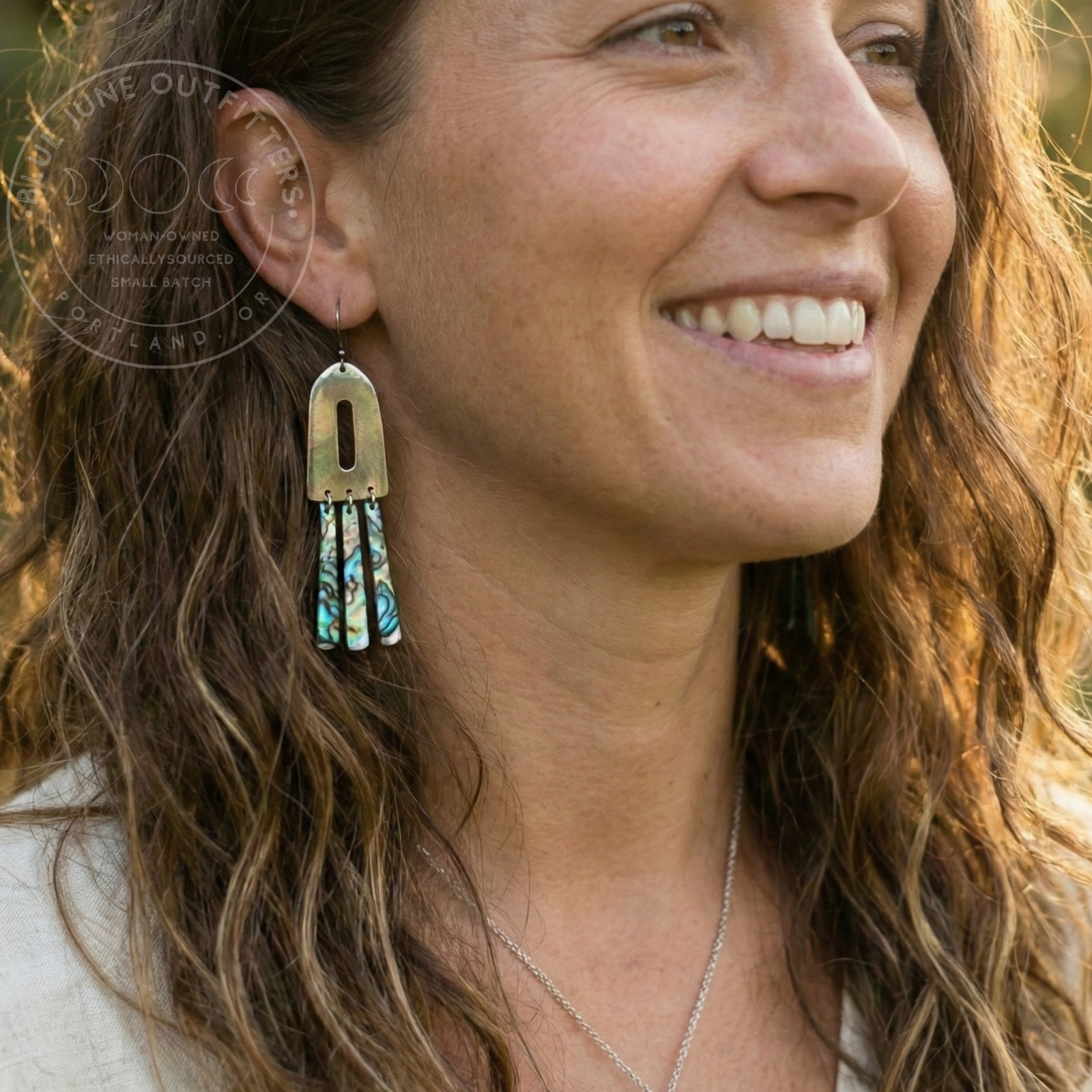 Abalone Shell Dangles, photo 2 of 2