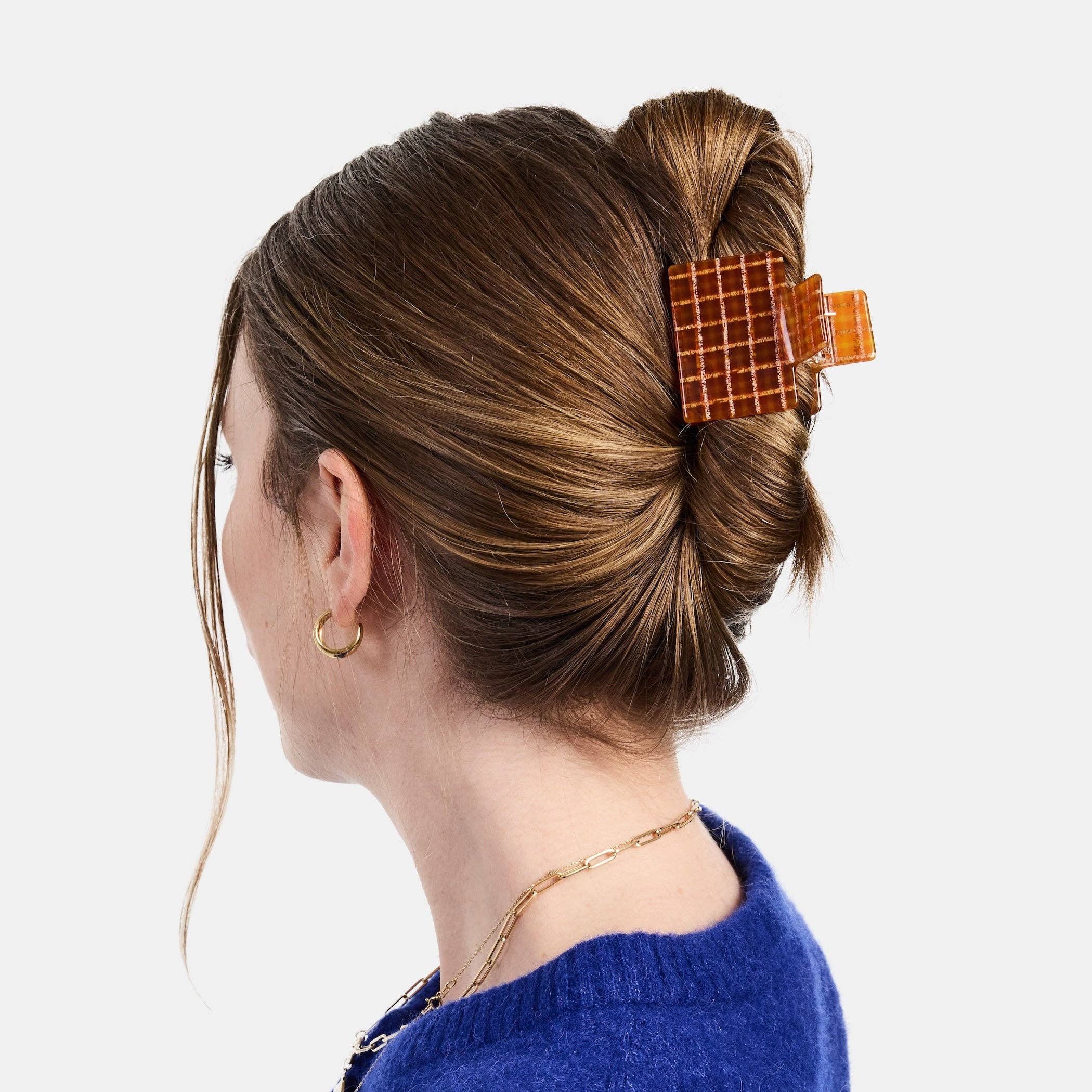 Box Claw-Caramel Plaid, photo 2 of 3