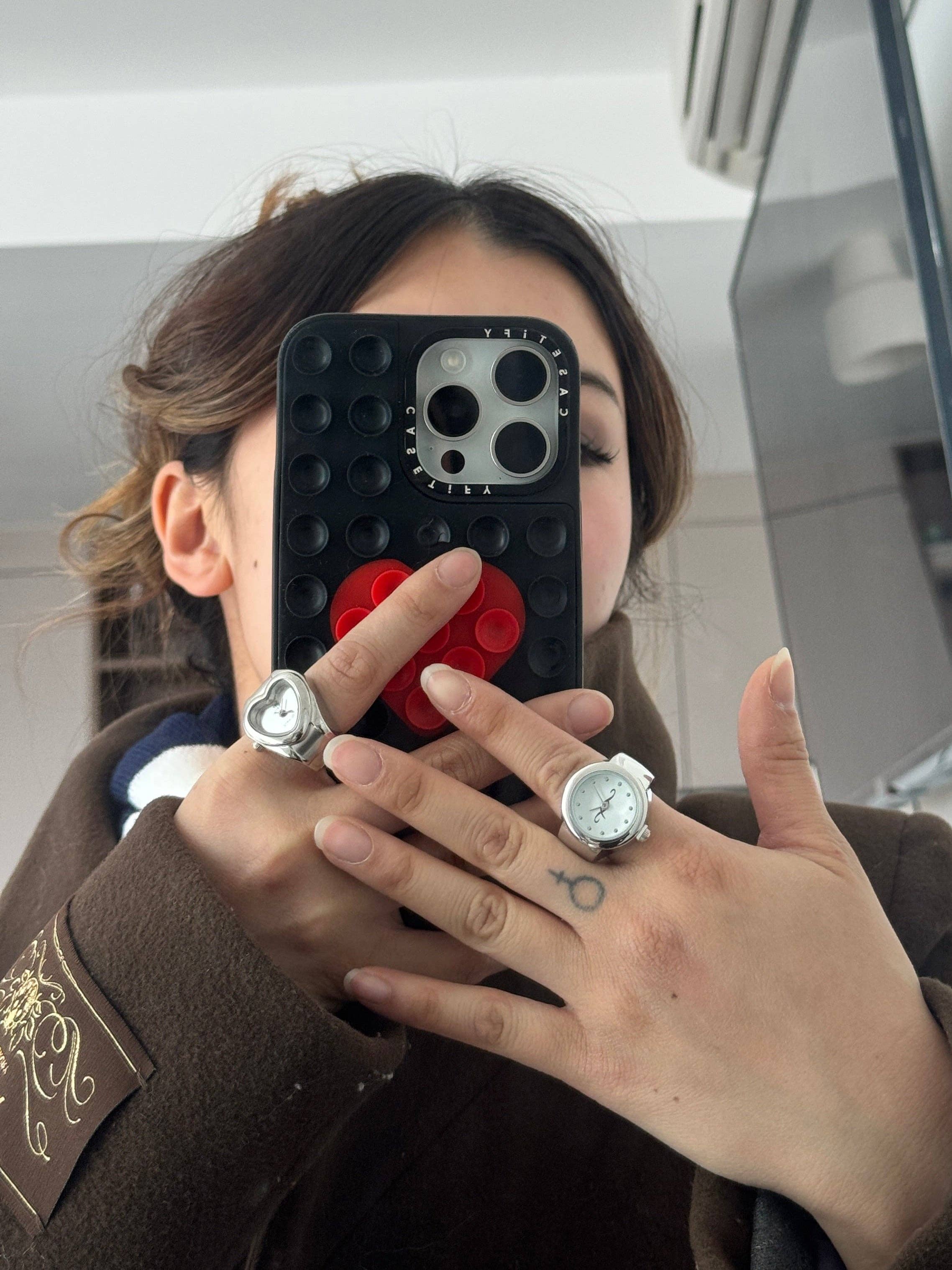 Silver Round Watch Ring, photo 3 of 3