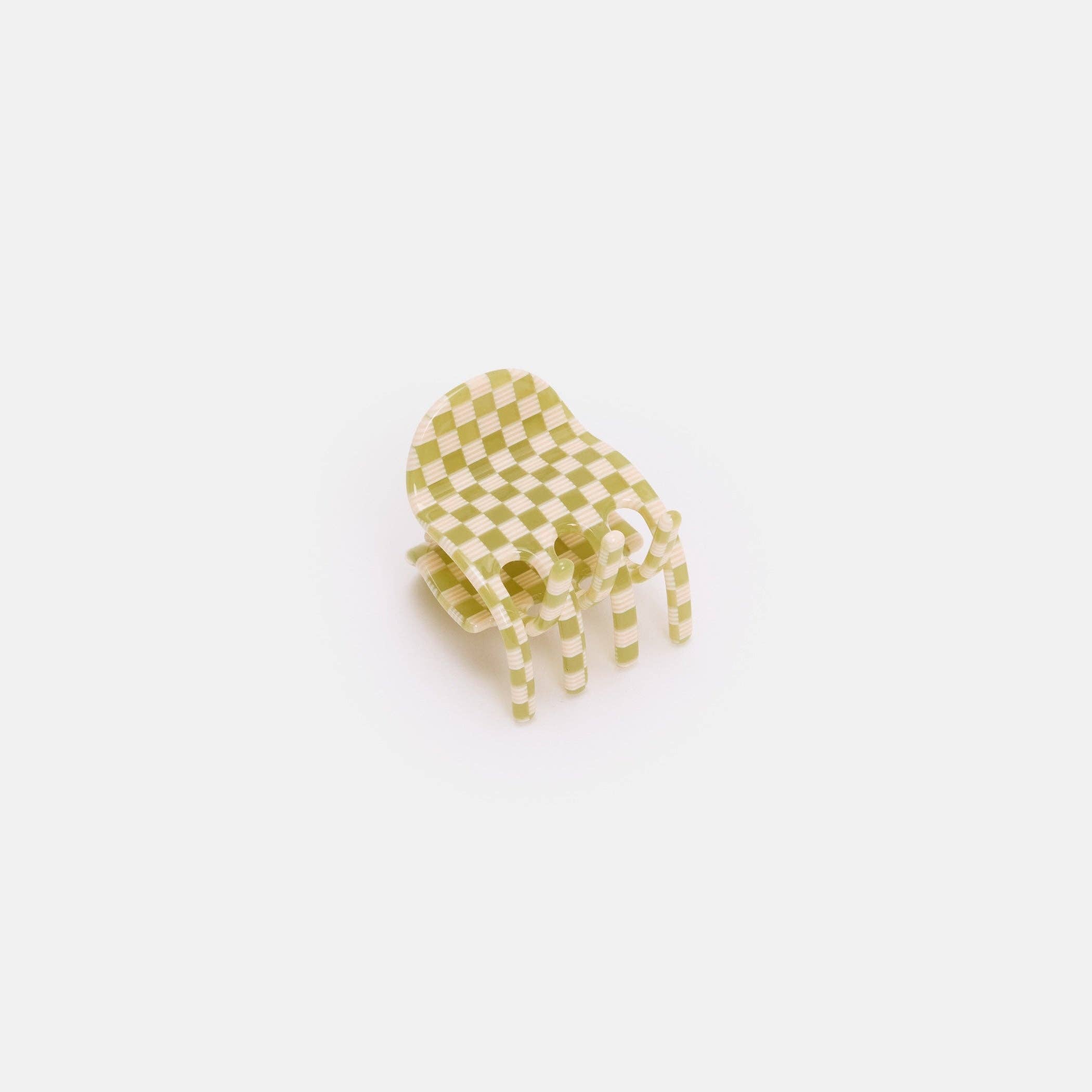 Midi Ursa Claw in Olive Check, photo 1 of 4