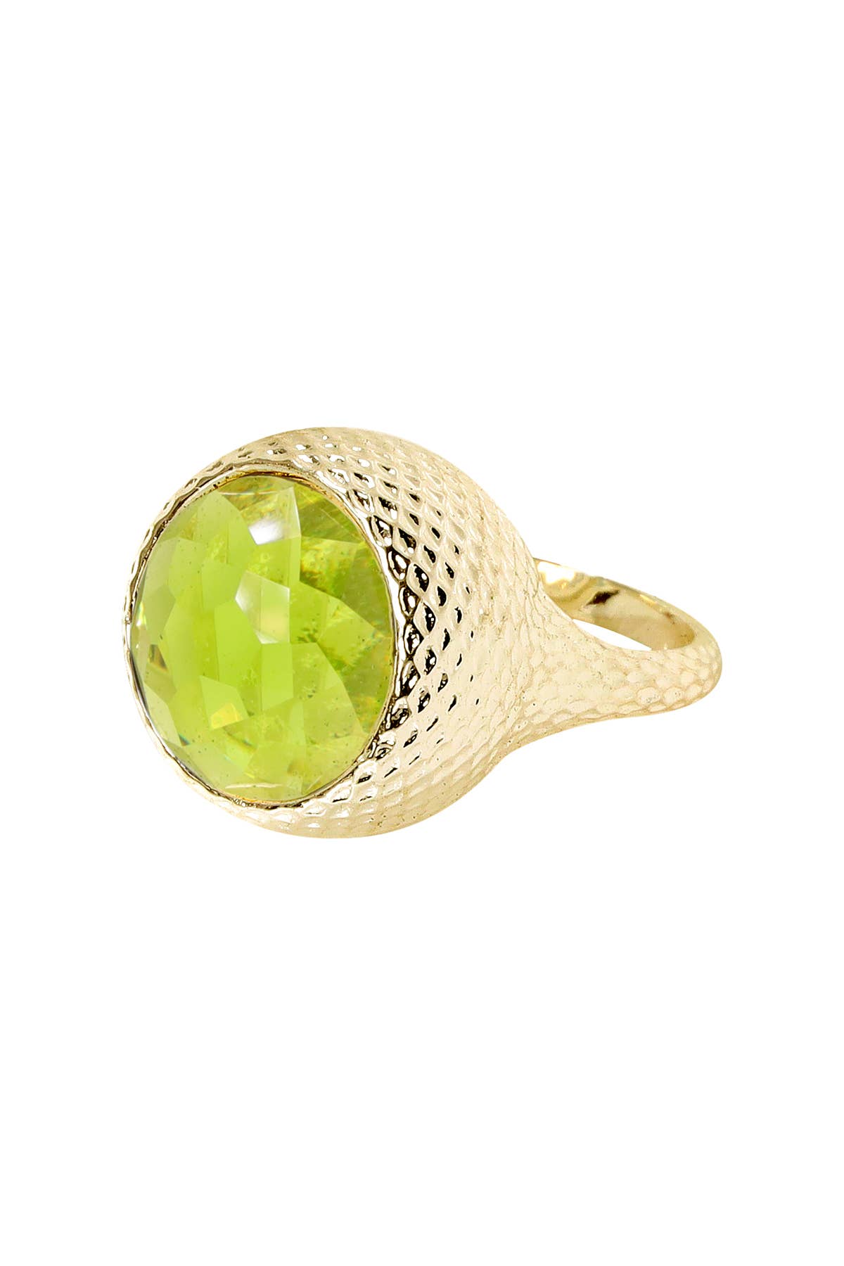 Peridot Crystal Hammer Ring, photo 2 of 3
