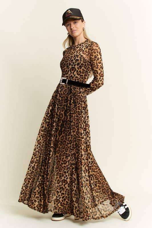 LEOPARD PRINT MESH DRESS, photo 3 of 8