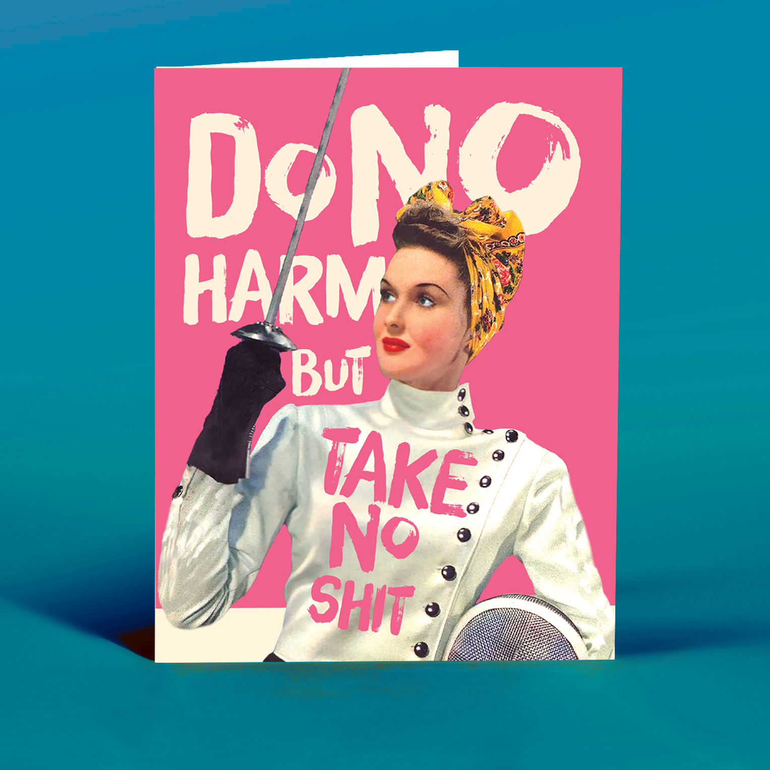 TAKE NO SHIT! empowerment card, photo 1 of 3