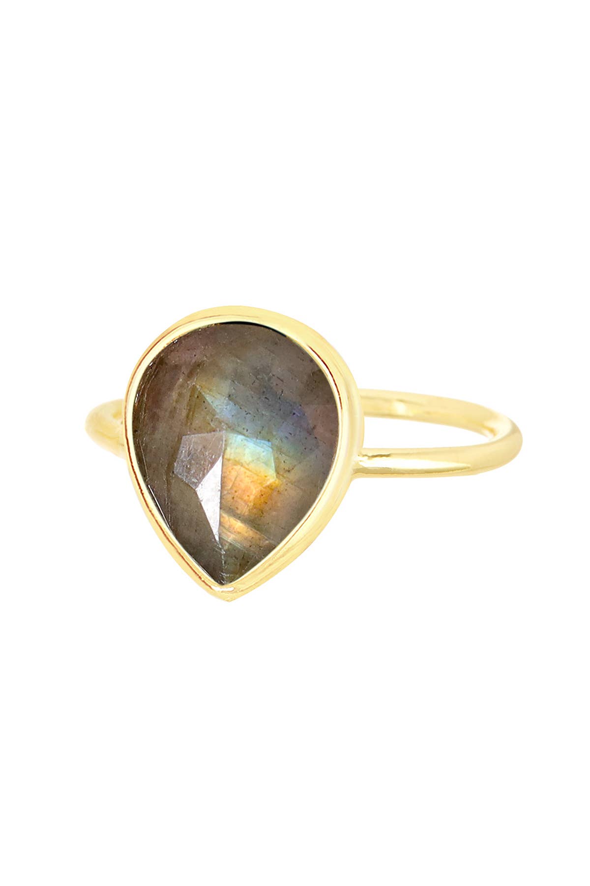 Labradorite Teardrop Ring - size 8, photo 1 of 2