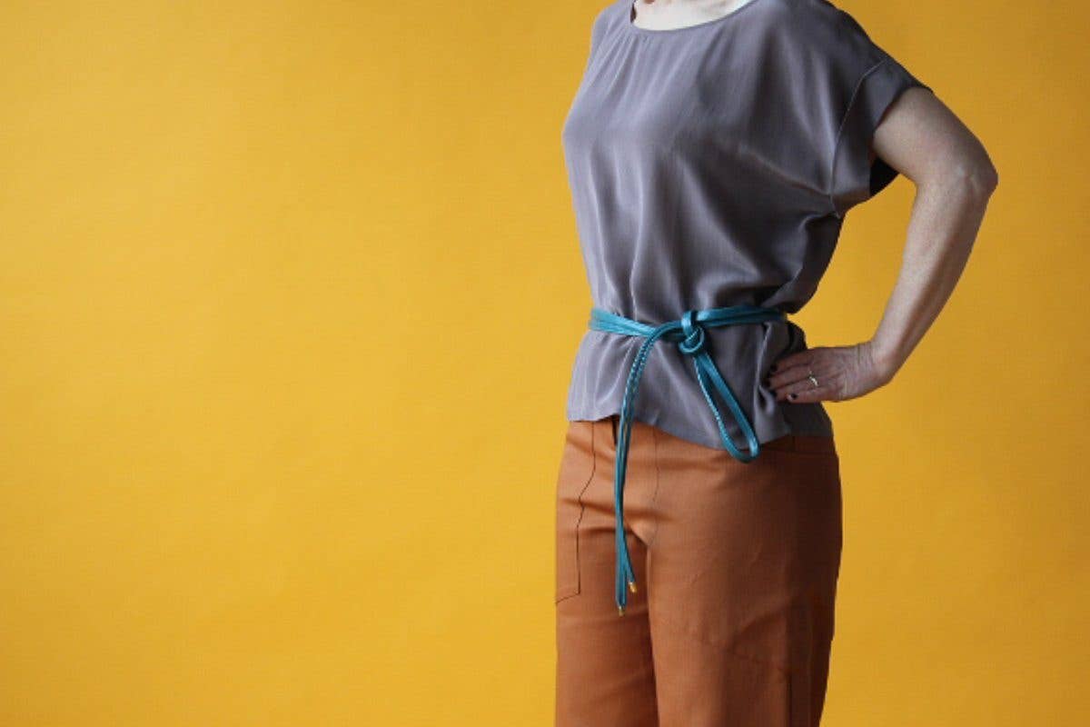 Skinny Wrap Belt- Vegan Leather belt, photo 7 of 8