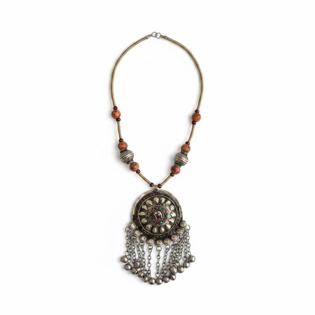 Kuchi Nomadic Vintage Coin Necklace, photo 2 of 3