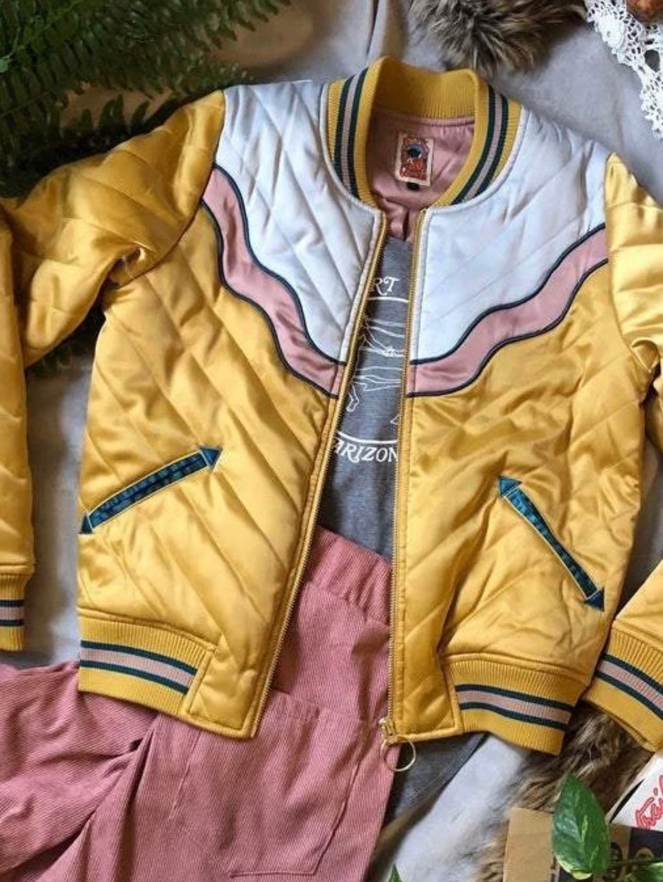 Dolly Western Mustard Bomber Jacket, photo 8 of 8