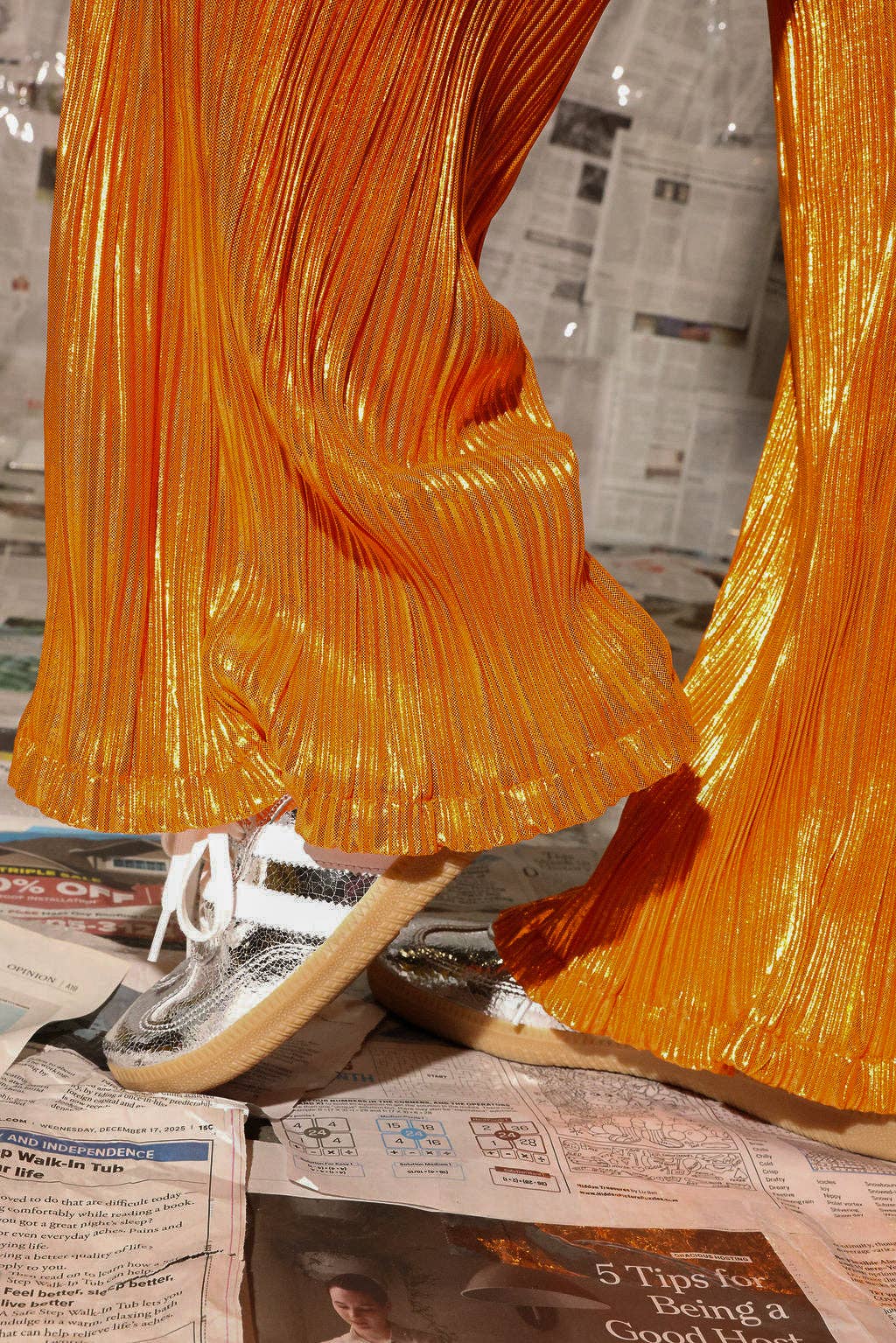 Orange Crush Metallic Pants, photo 5 of 8