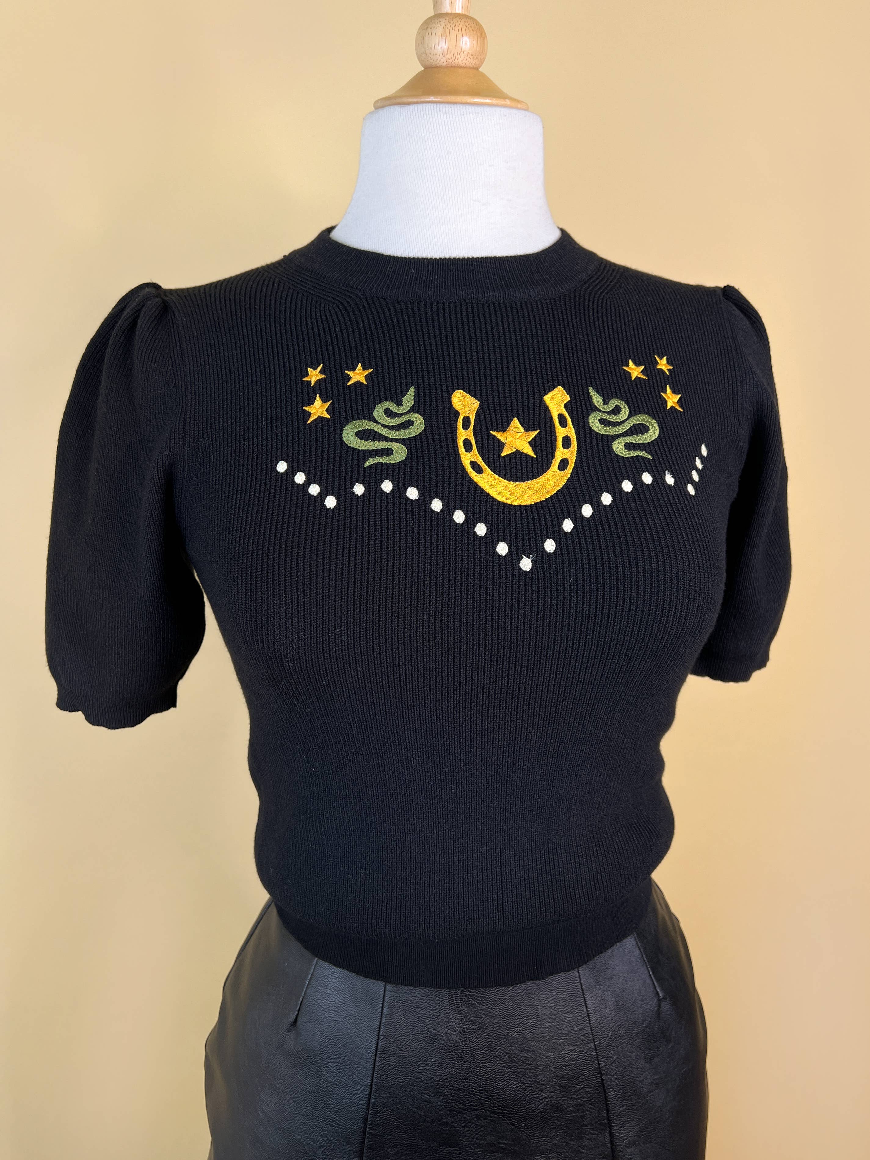 Lucky Horseshoe Sweater, photo 3 of 8