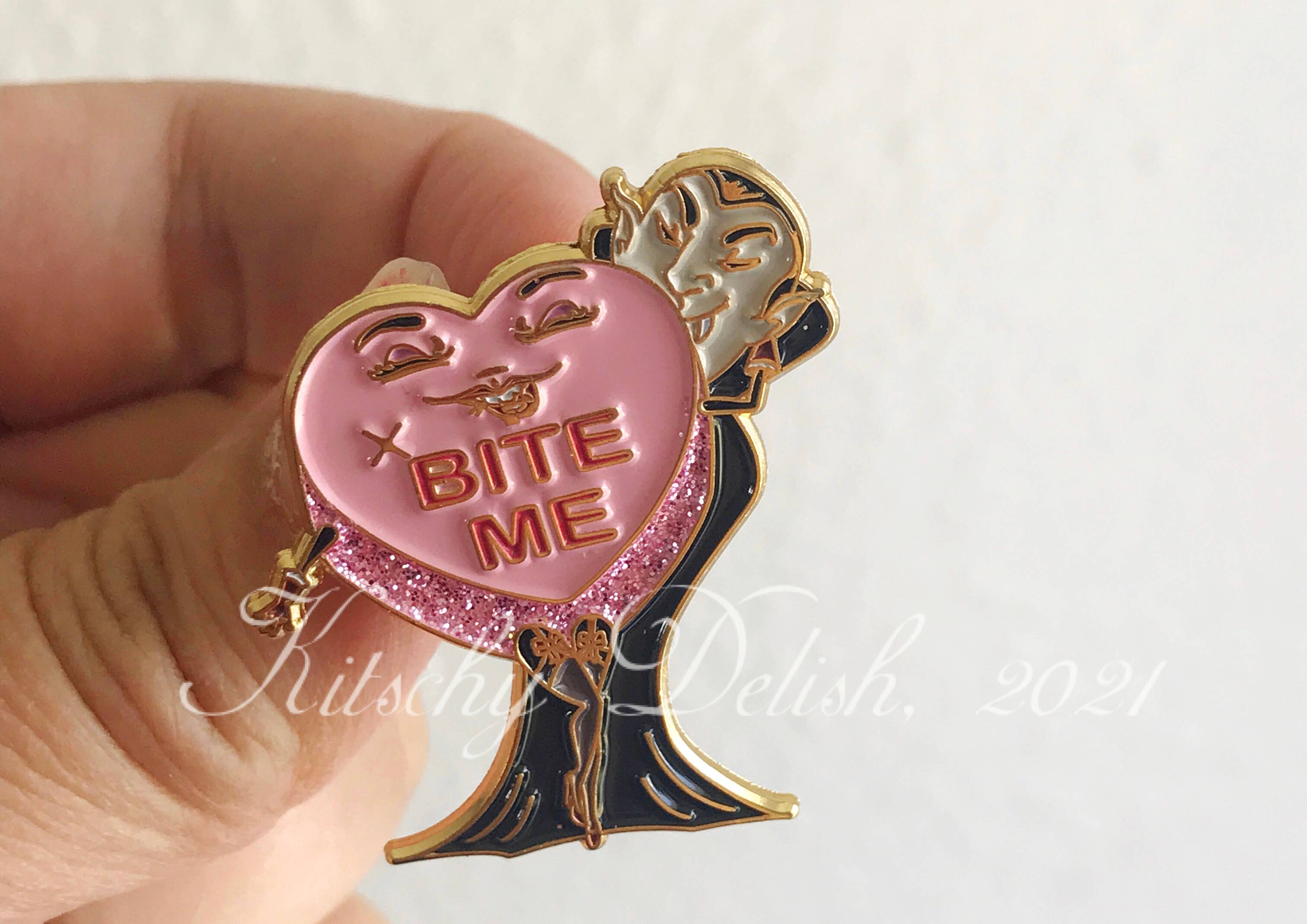 BITE Me, enamel pin, photo 2 of 2