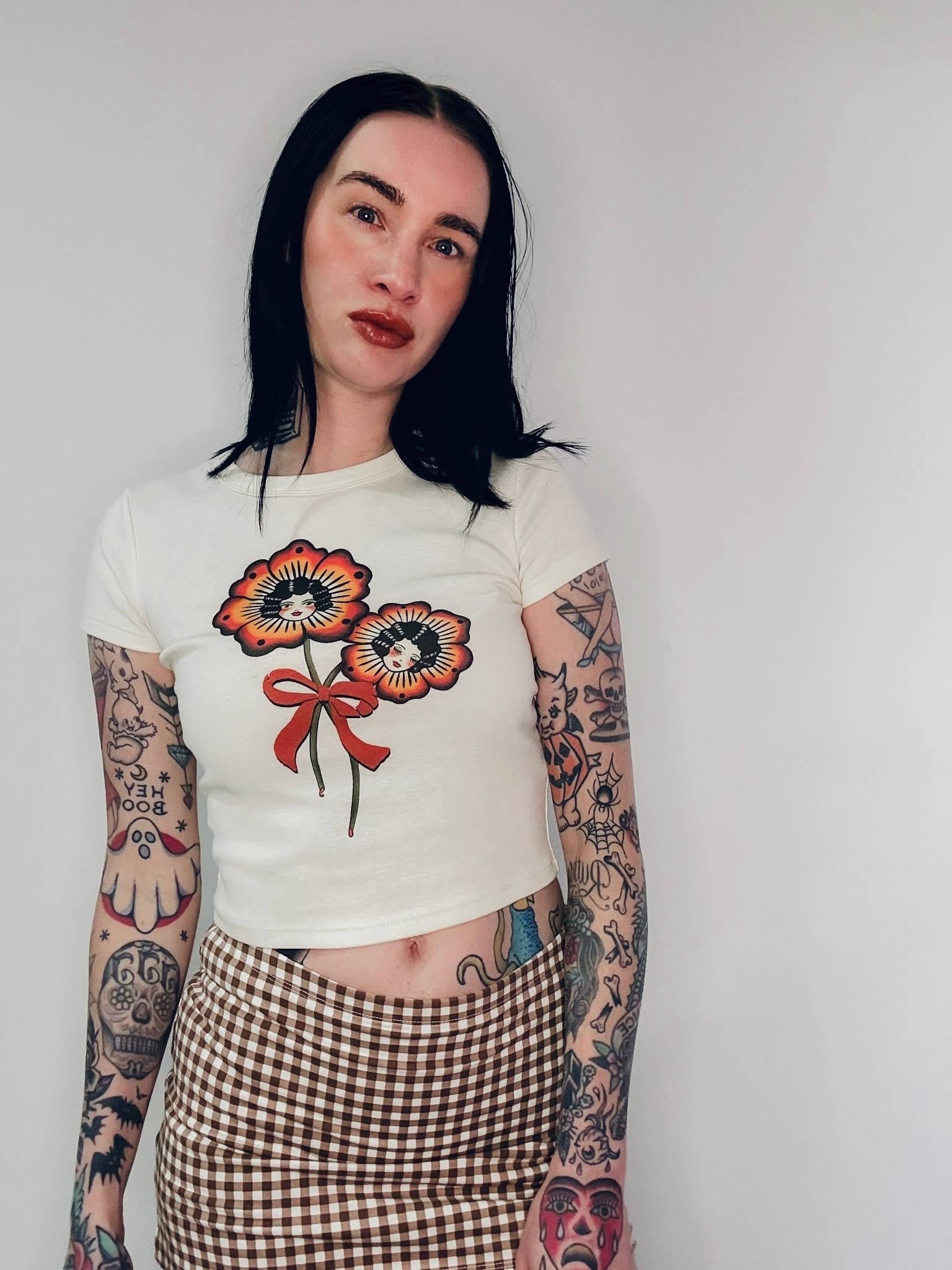 Blossom Sisters Baby tee, photo 1 of 8