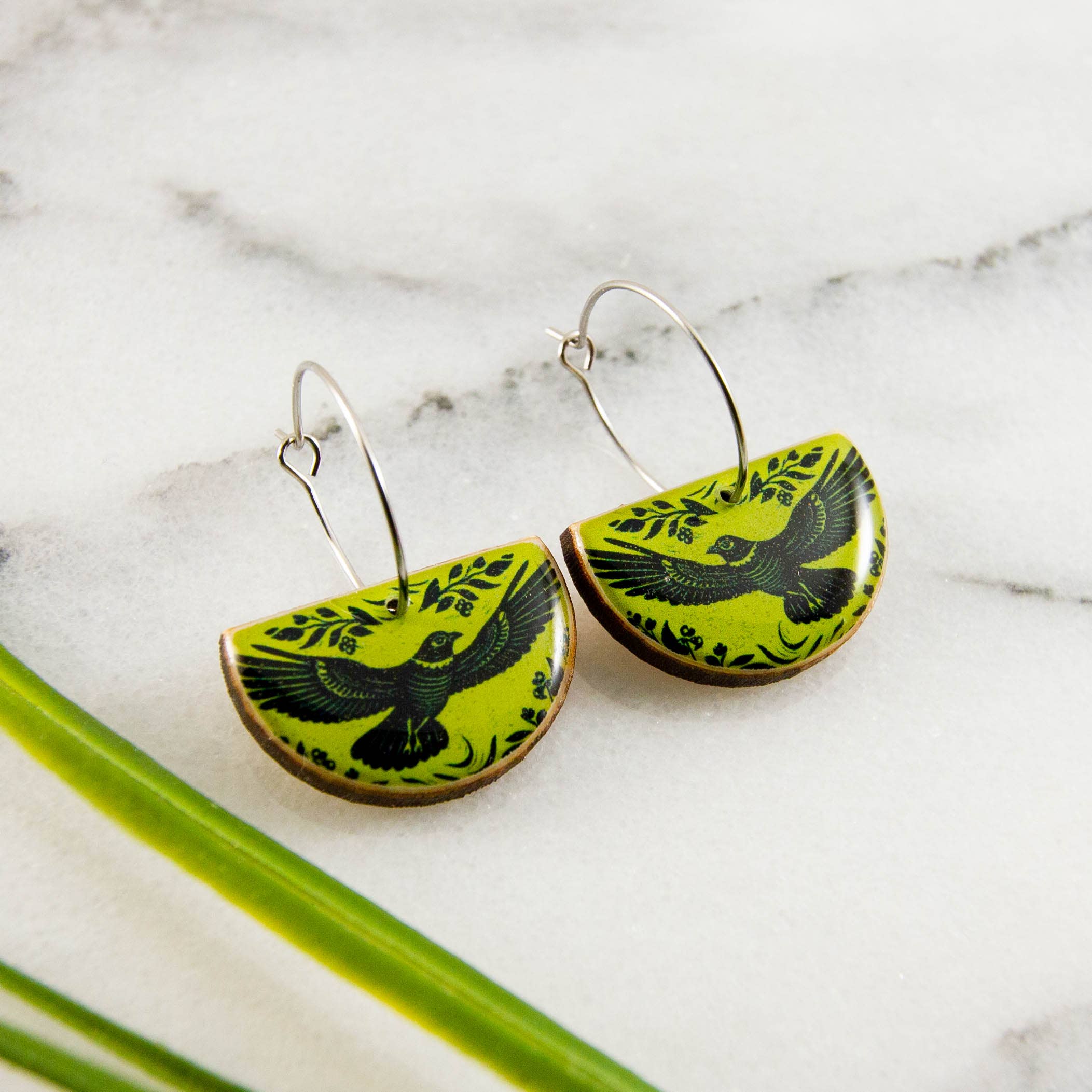 Raven Drop Hoops, photo 1 of 2
