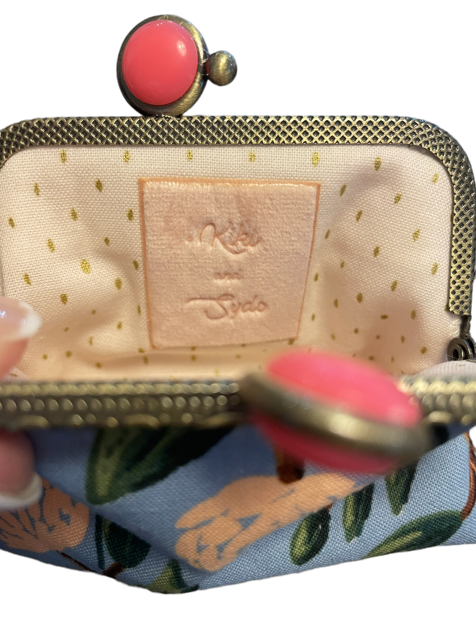 Mini Clutch Coin Purse - Herb Garden-Mint, photo 2 of 2
