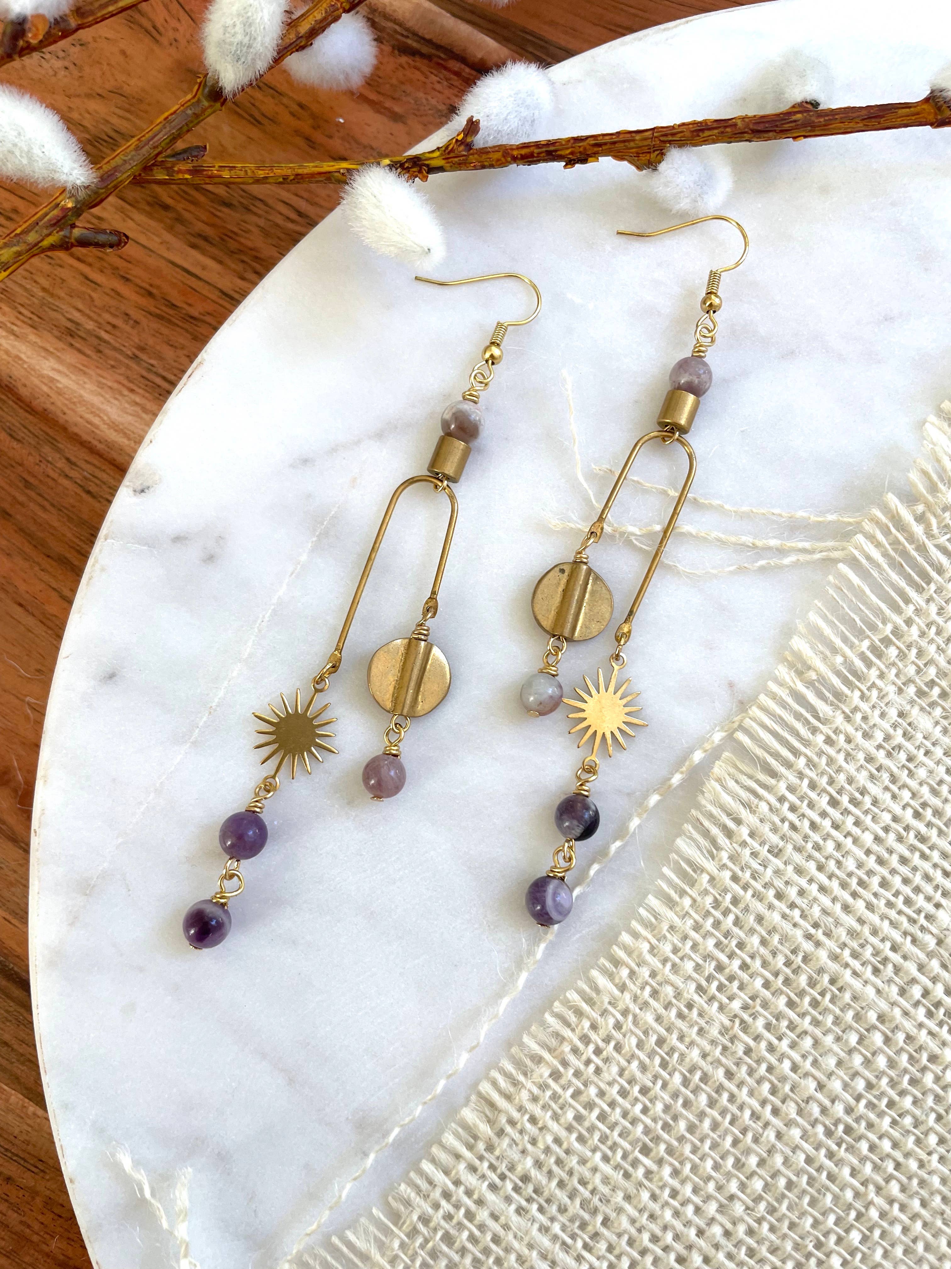 The Pisces Earring - Amethyst, photo 1 of 8
