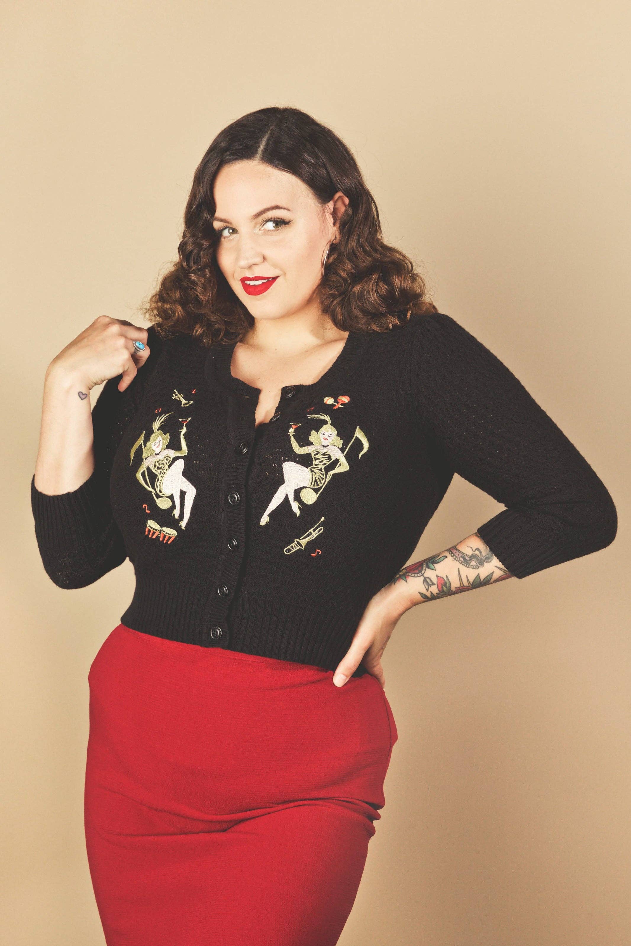 Showgirls Cardi in BlK, photo 2 of 6