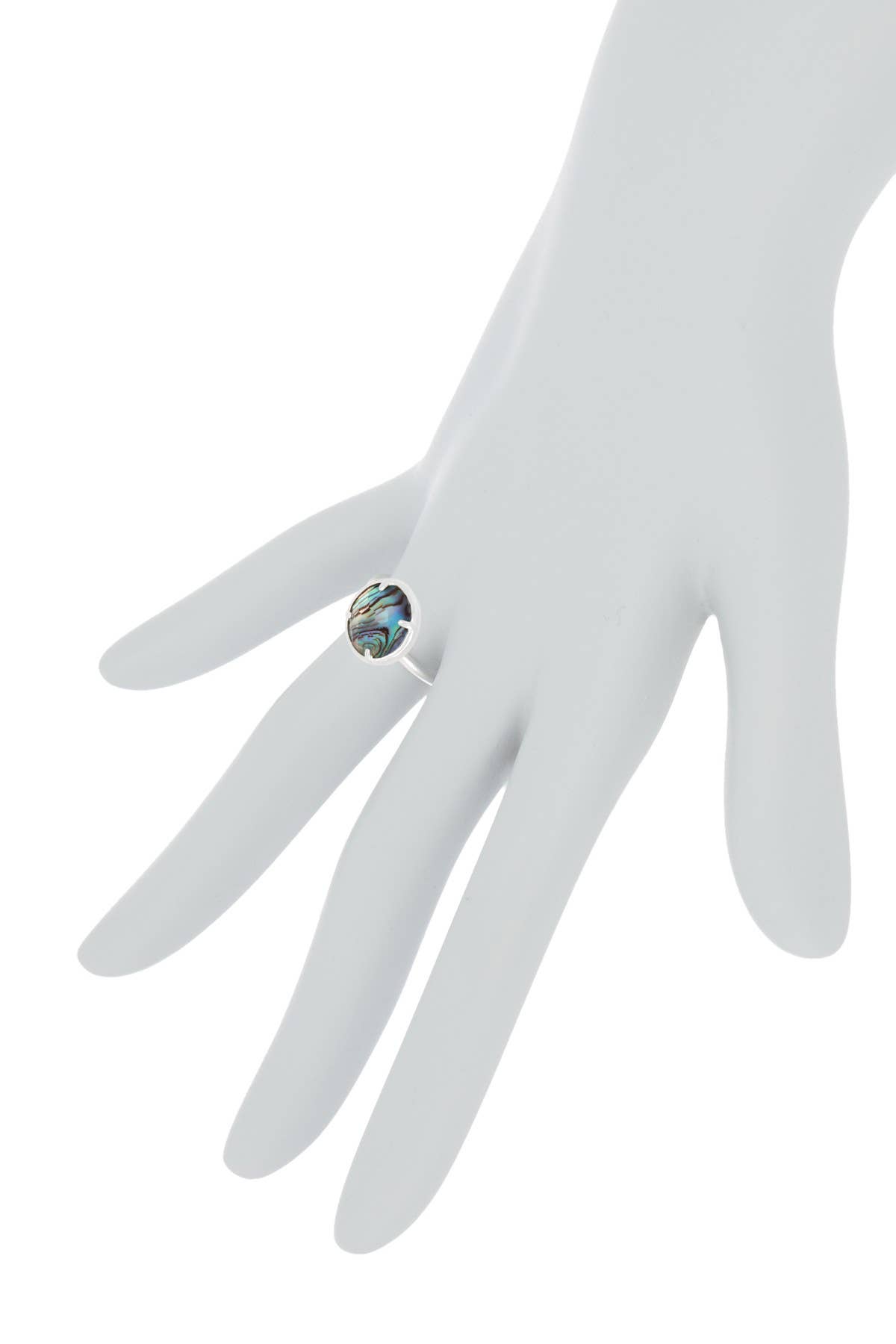 Abalone Quartz Doublet Ring - s8, photo 3 of 3