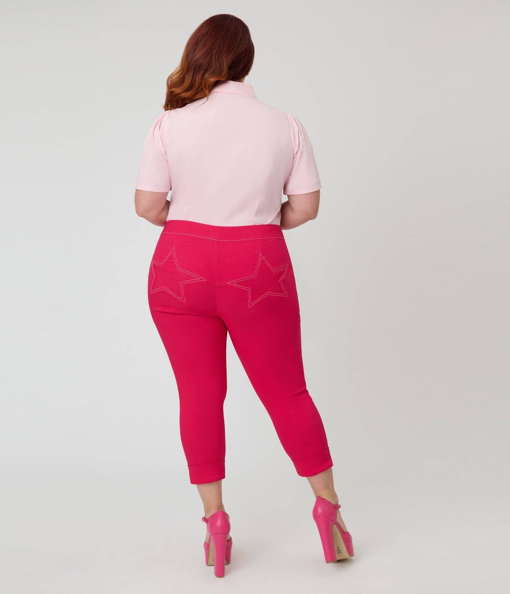 Pink Star Capris - Sizes 16-22, photo 3 of 4