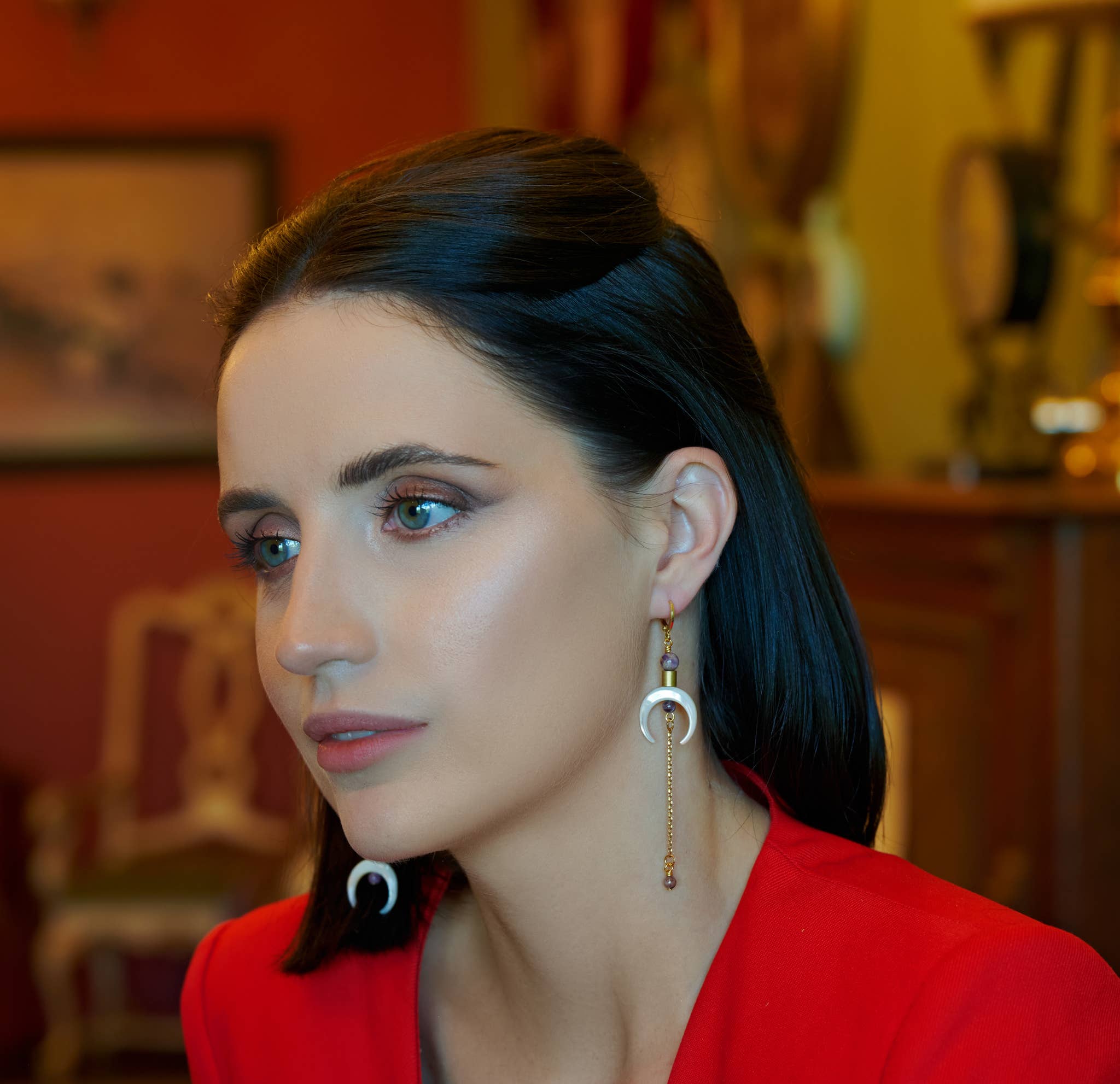The Melisandra Earring - Amethyst, photo 4 of 8