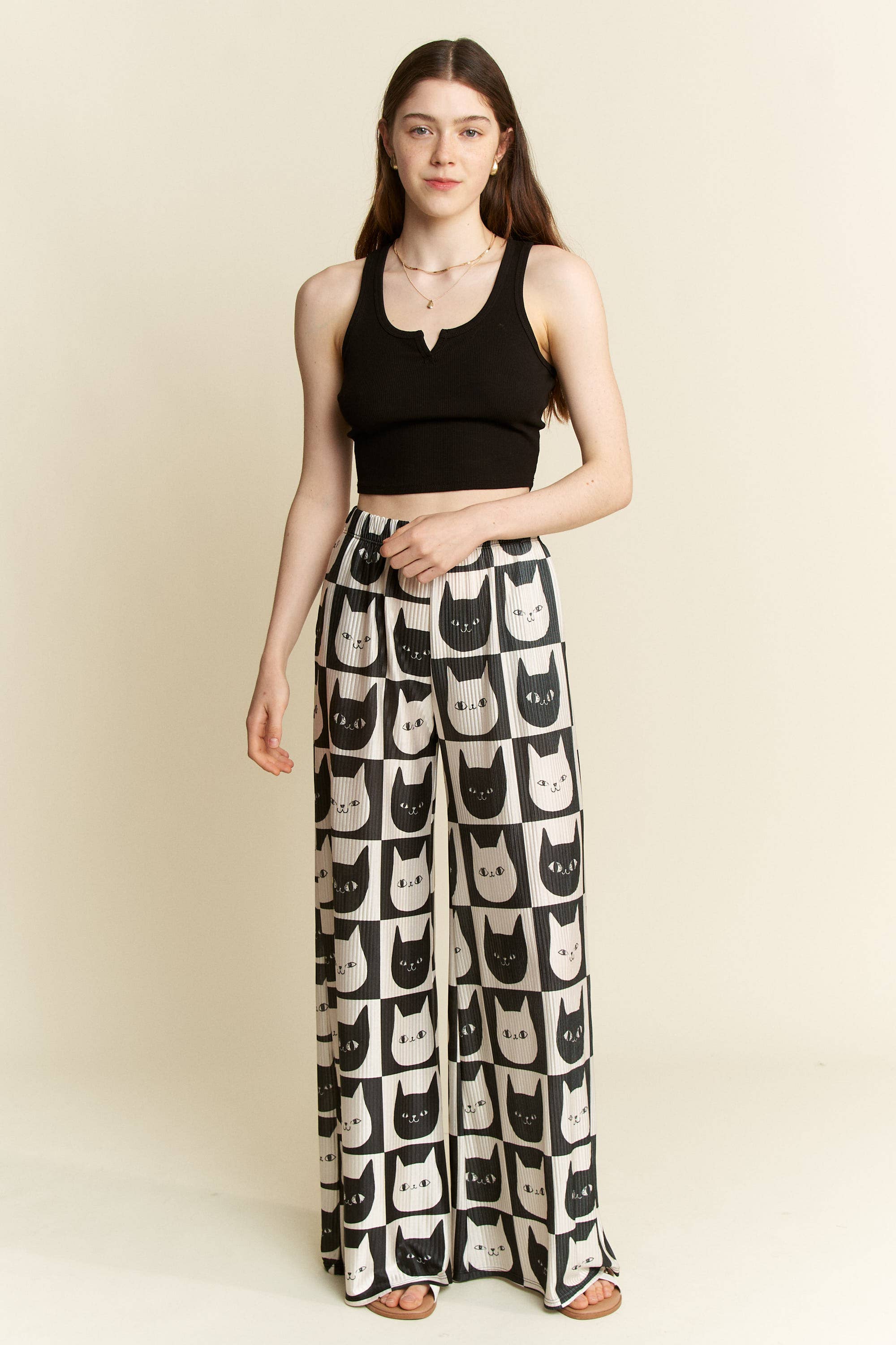 MID RISE STRAIGHT LEG SATIN PANTS, photo 5 of 8