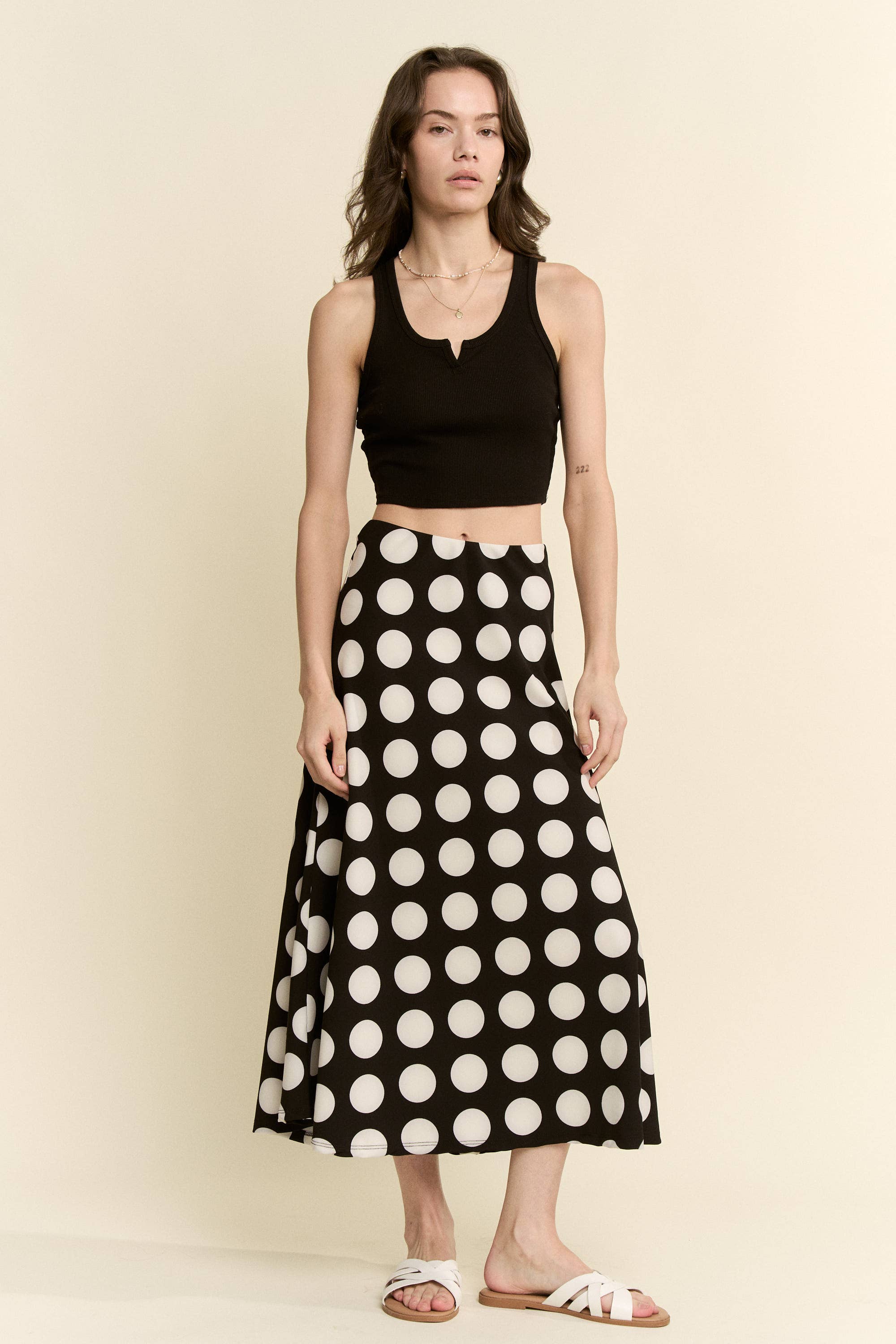 POLKA DOT MIDI SKIRT, photo 6 of 8