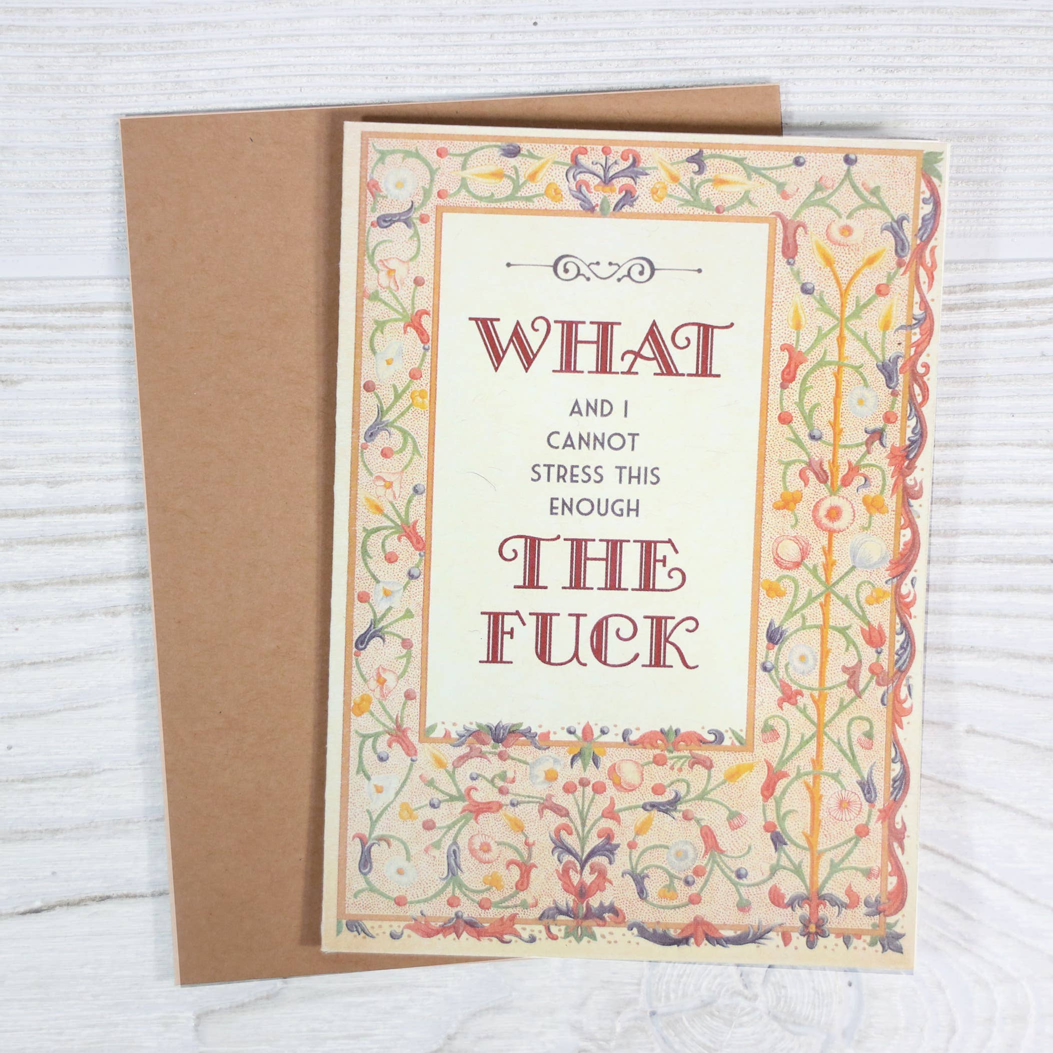 What The Fuck - Funny Sympathy Card, photo 2 of 5