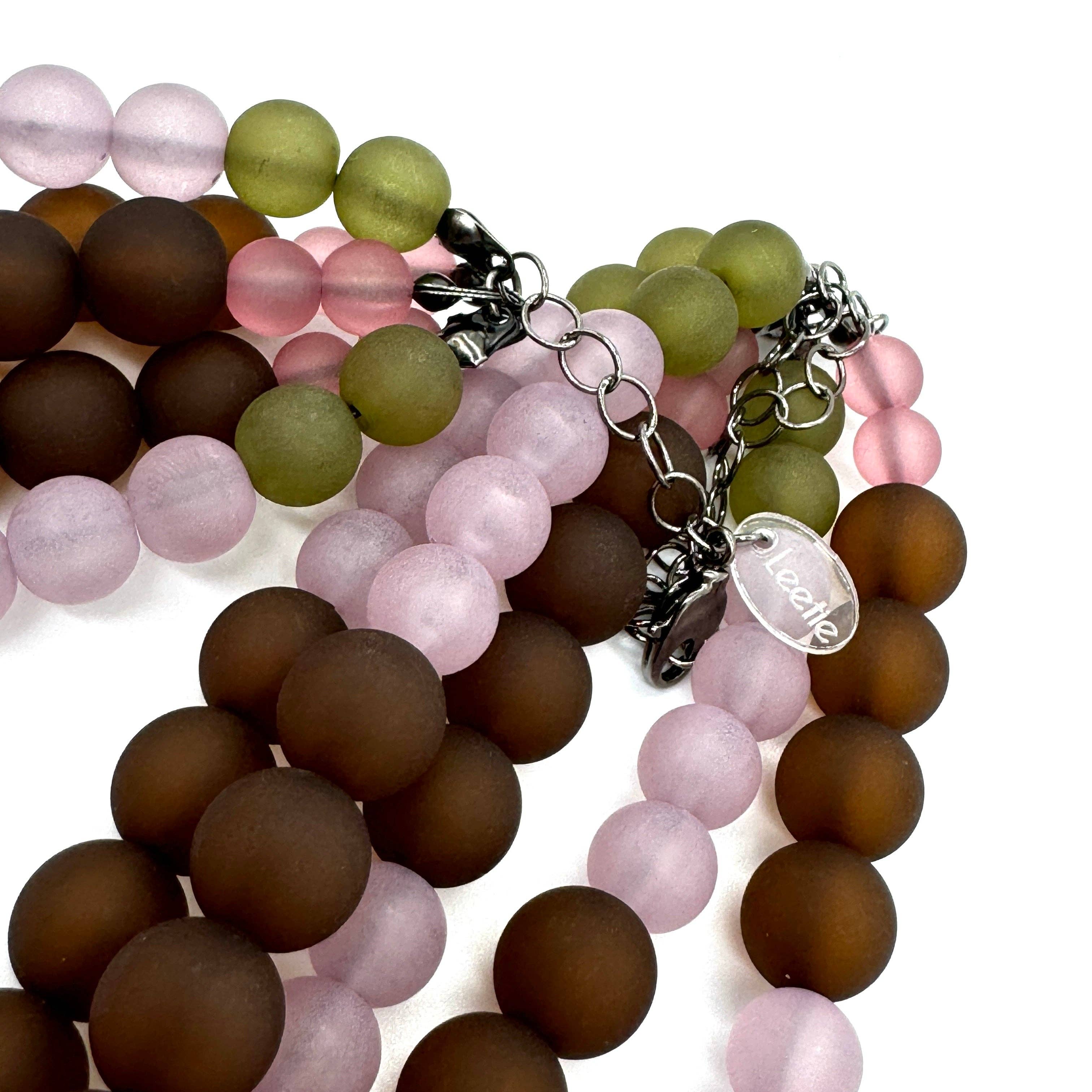 Muted Tapestry Frosted Sylvie Necklace, photo 2 of 7
