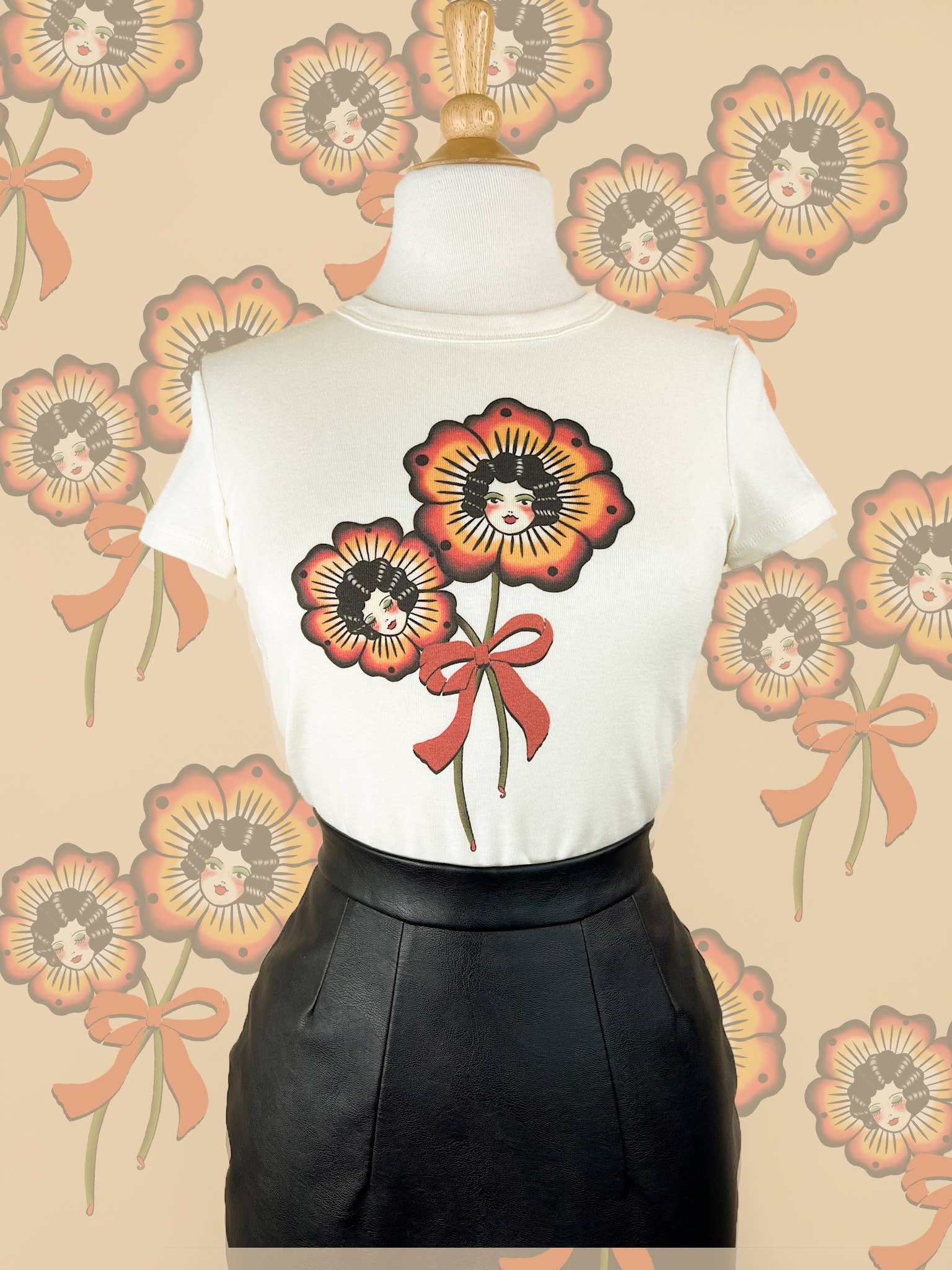Blossom Sisters Baby tee, photo 3 of 8