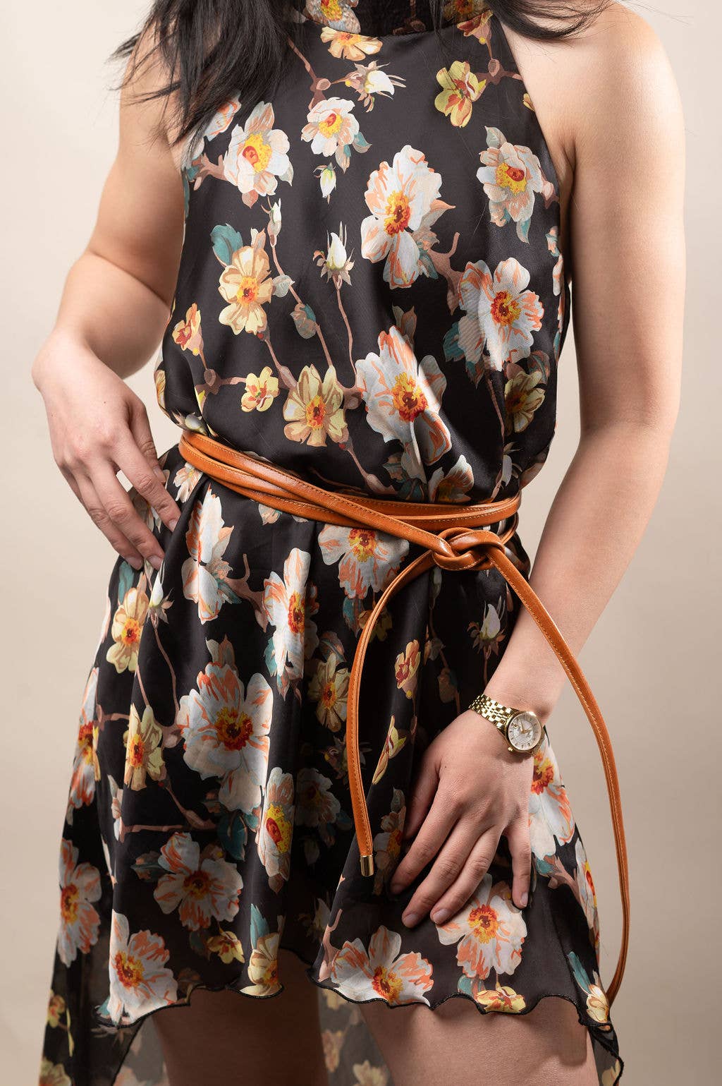 Skinny Wrap Belt- Vegan Leather belt, photo 3 of 8