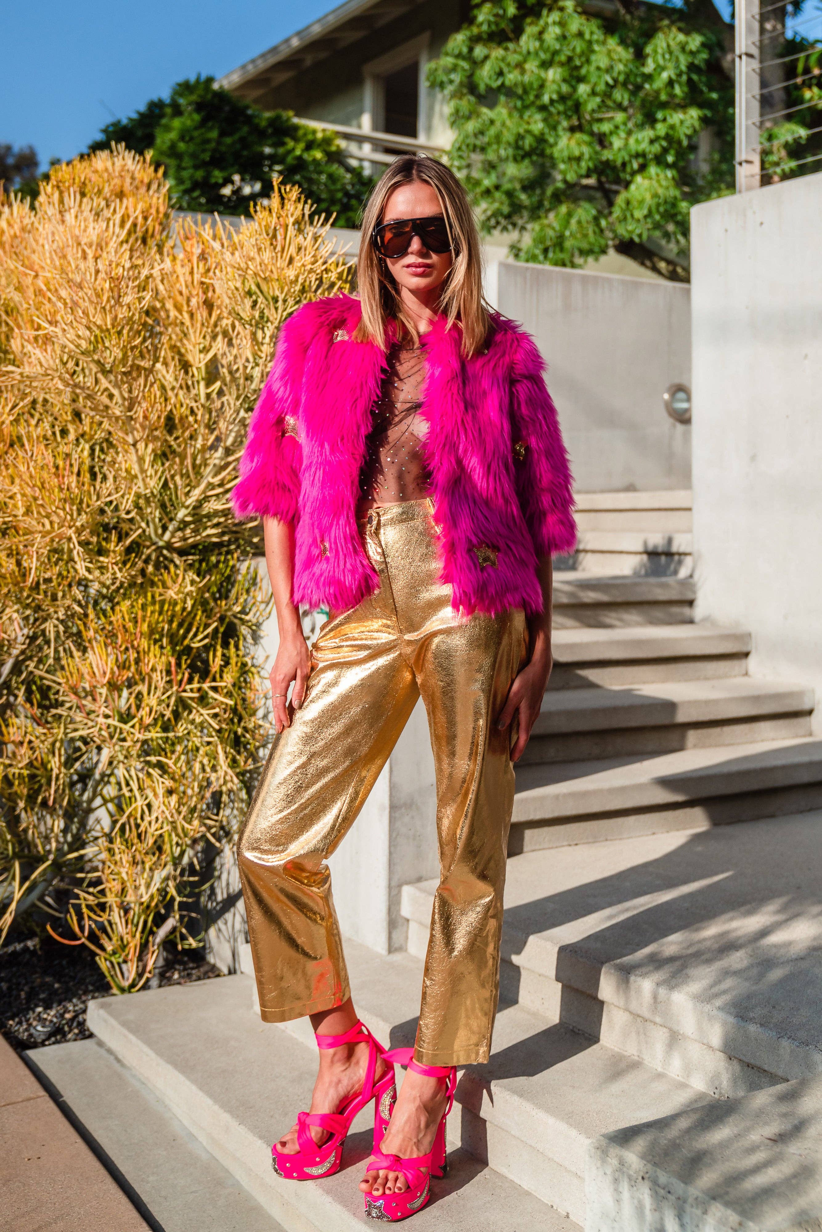 Planet Pink Faux Fur, photo 6 of 8