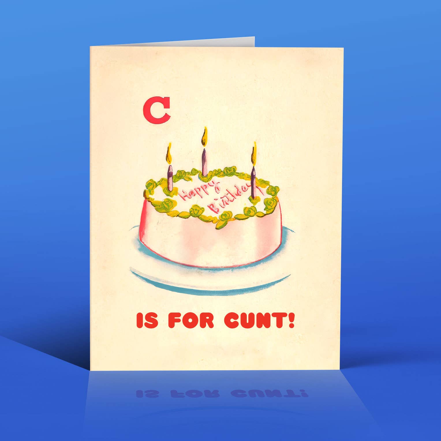 C*NT CAKE! birthday card, photo 4 of 4
