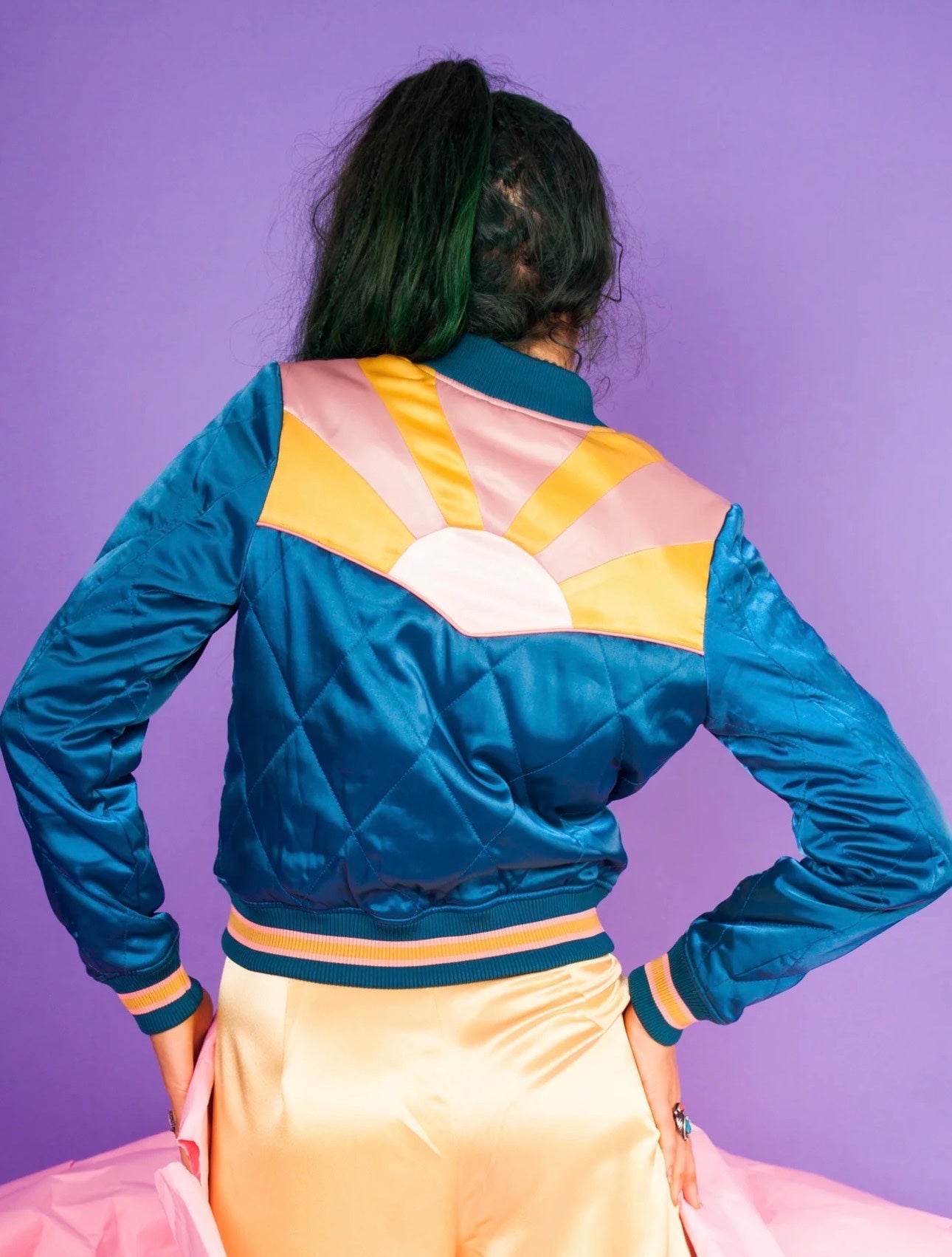 Peacock Rising Sun Bomber Jacket, photo 1 of 8