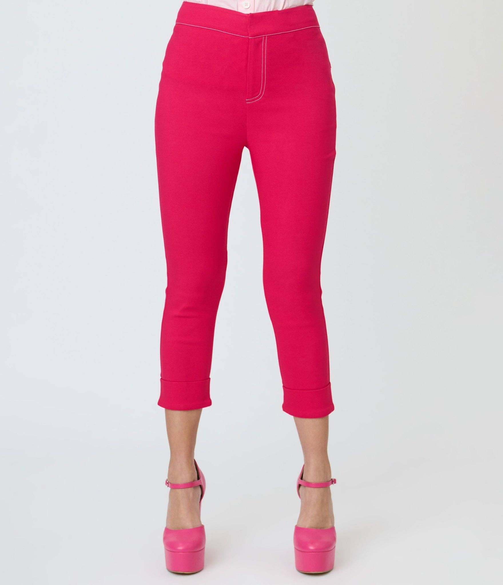 Pink Star Capris - Sizes 4-16, photo 2 of 5