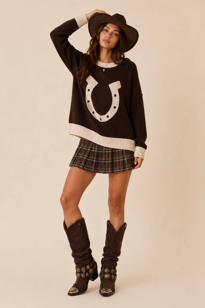 HORSESHOE PATCH KNIT SWEATER, photo 3 of 5