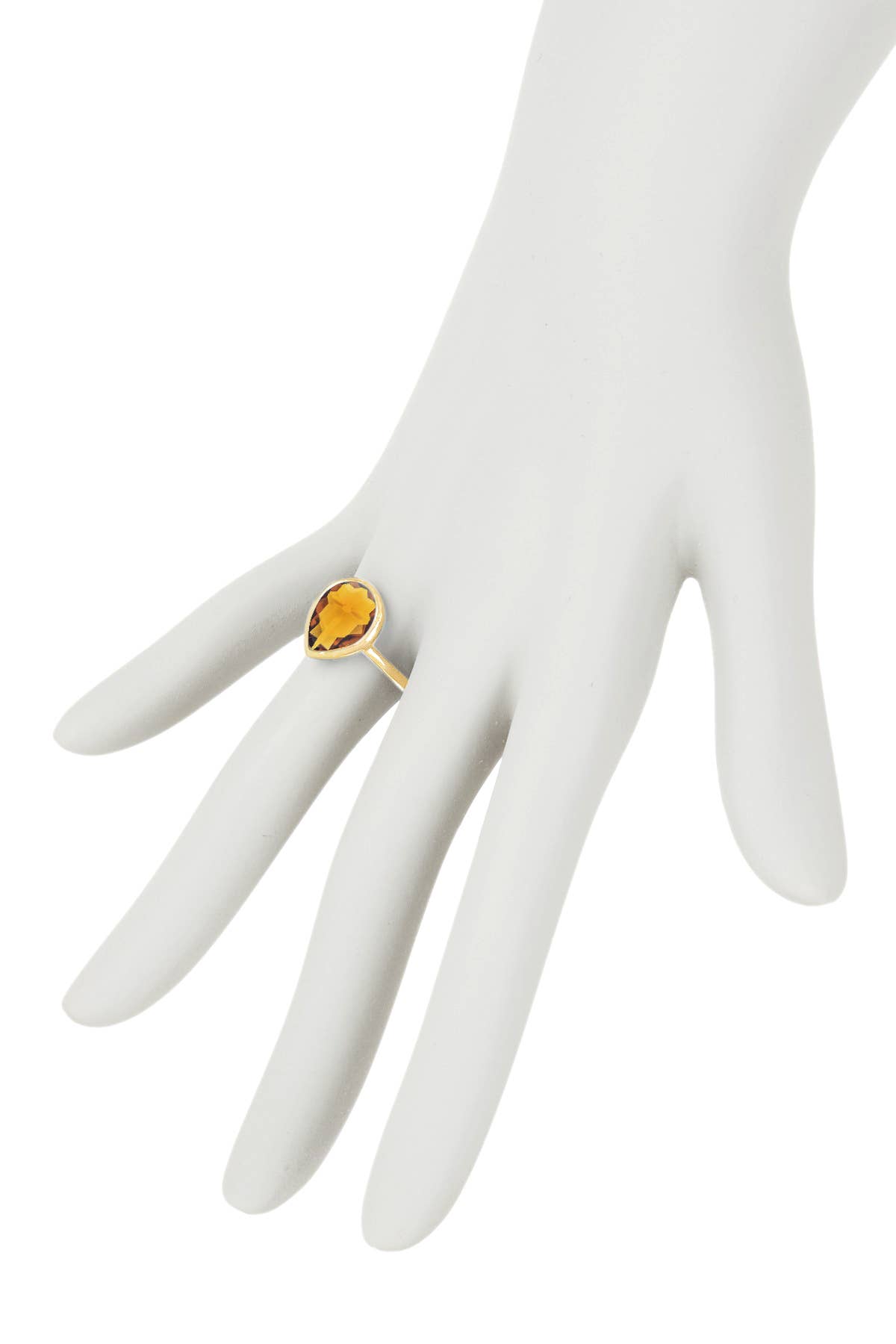 Amber Crystal Pear Ring, photo 3 of 3