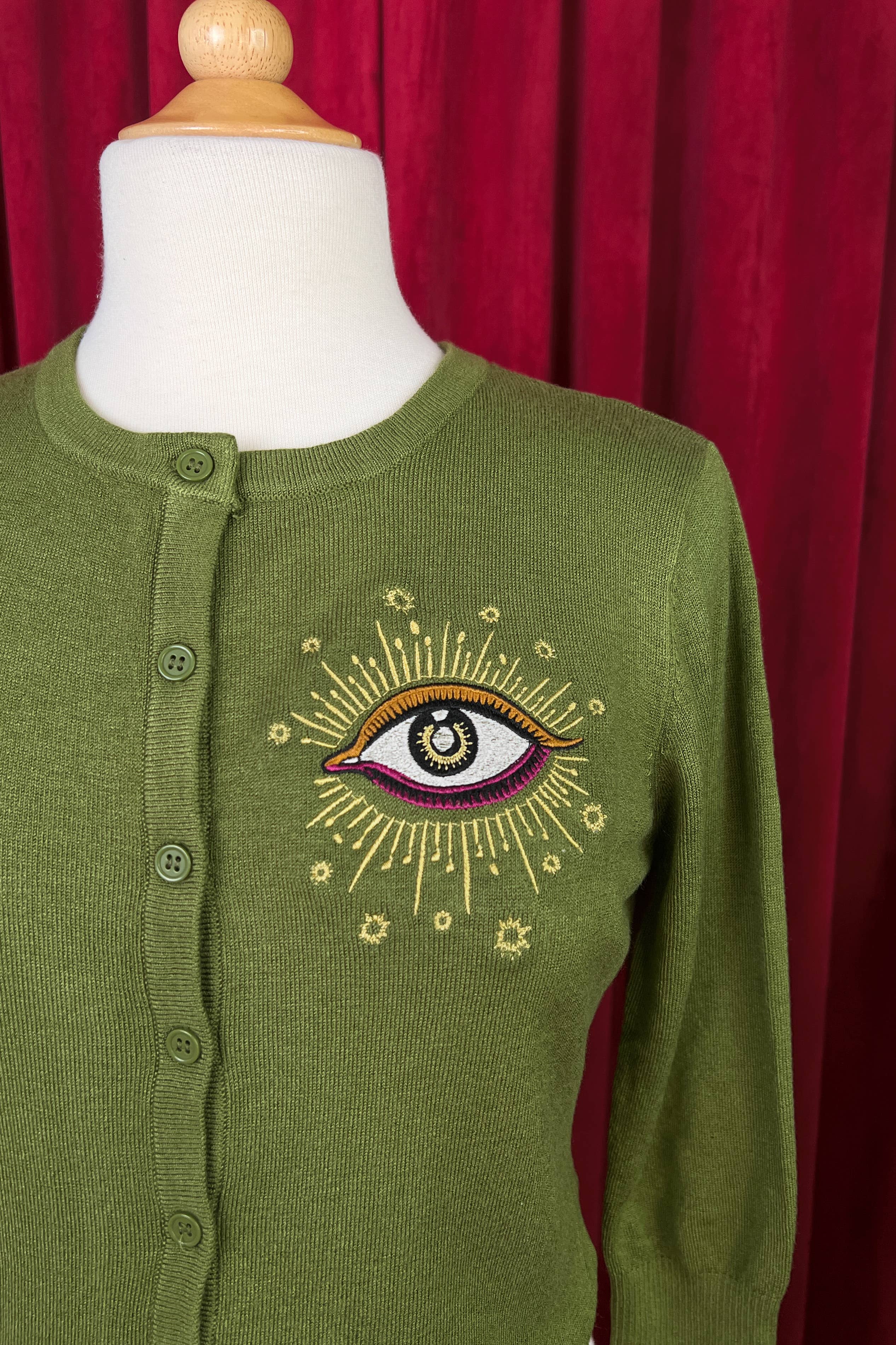 Third Eye Cardigan in Sage, photo 3 of 8