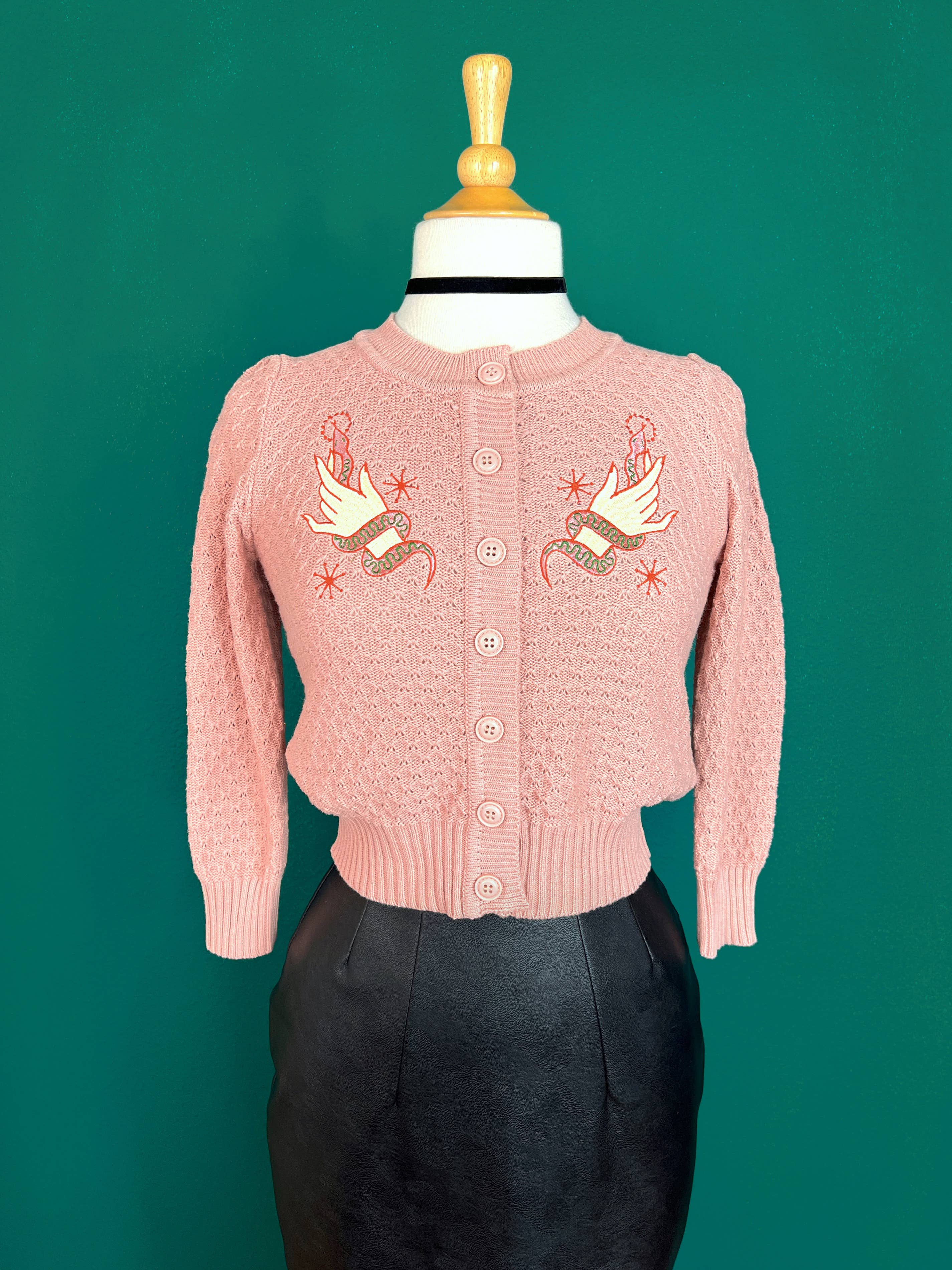 Snake Wrangler Cardi -Peach, photo 2 of 8