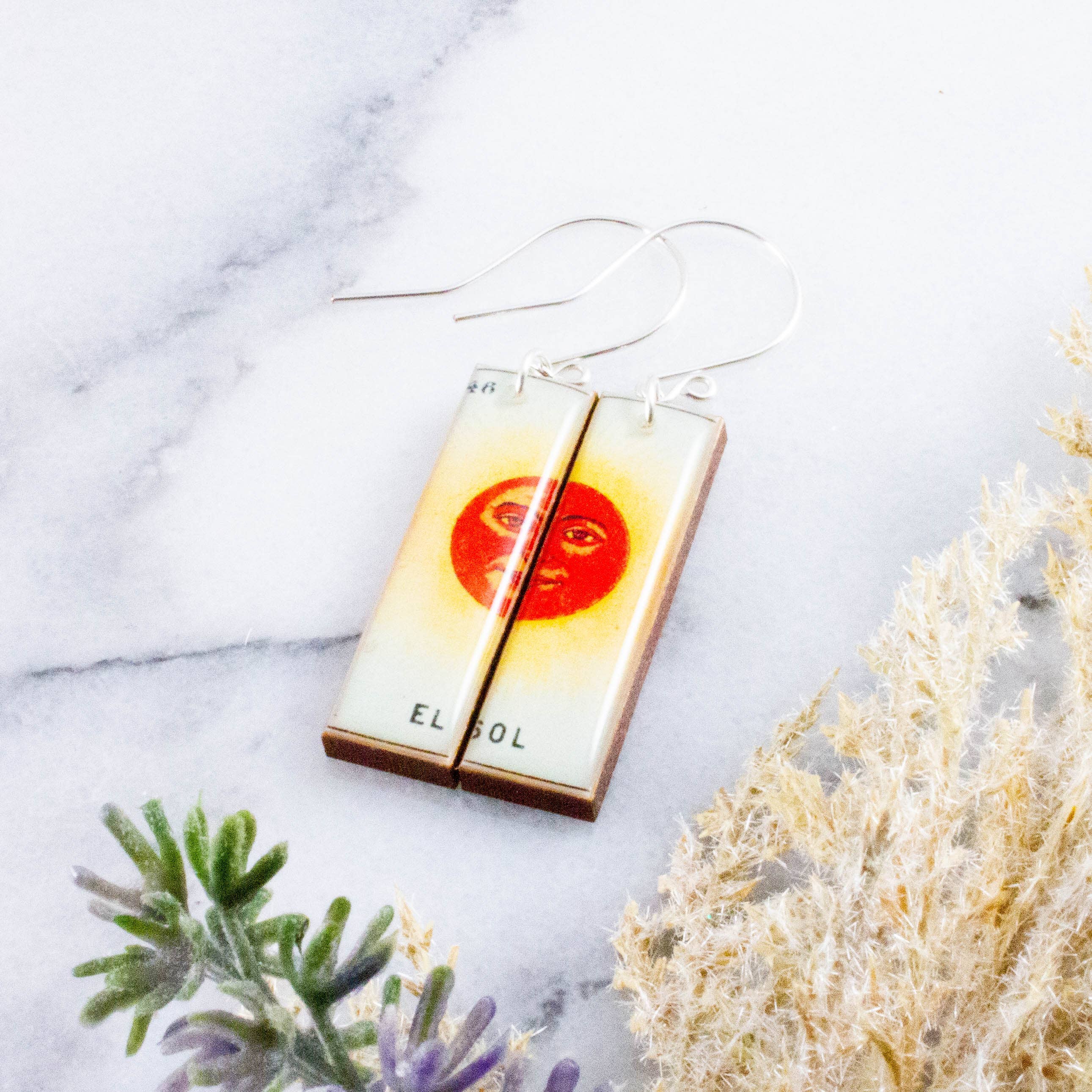 Loteria El Sol Earrings, photo 2 of 2