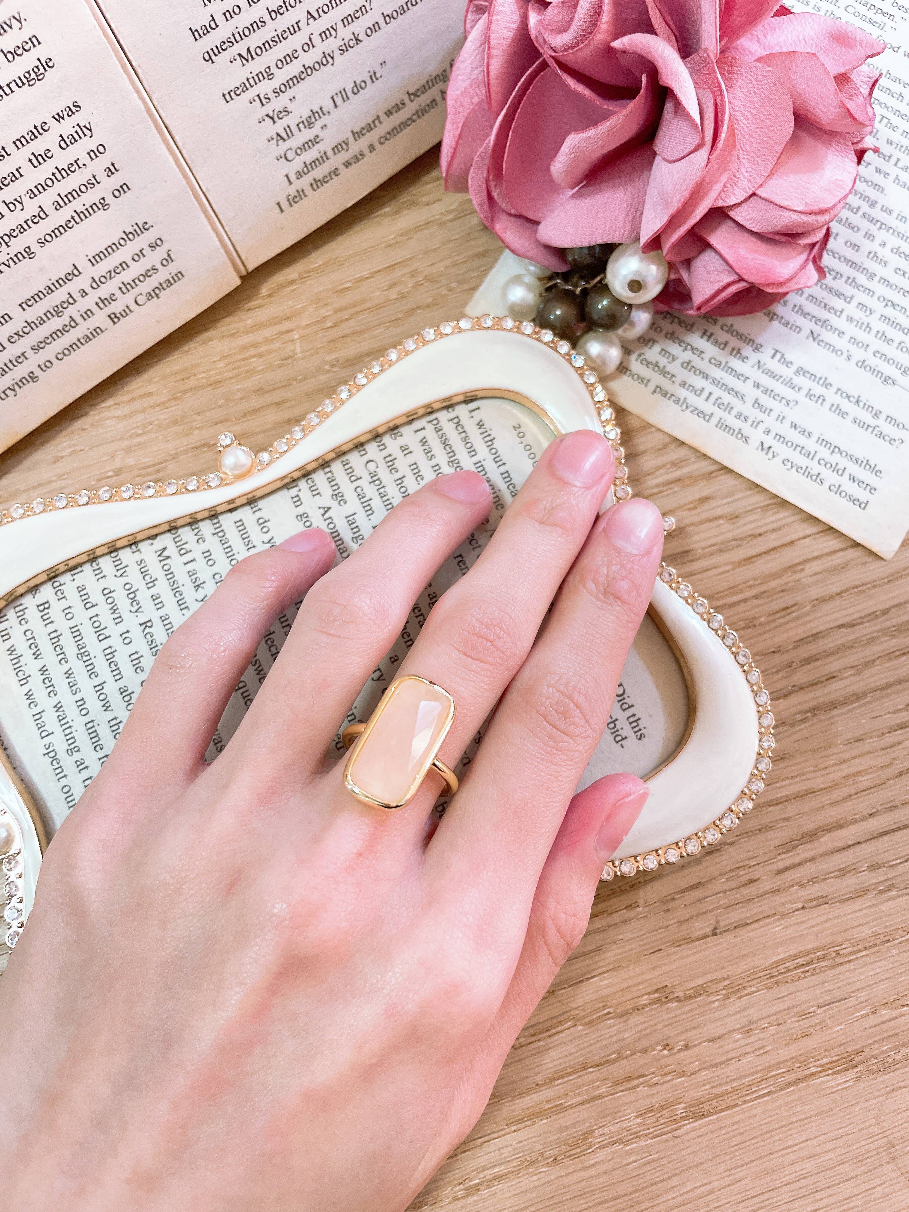 Rose Quartz Ring - size 7, photo 3 of 3