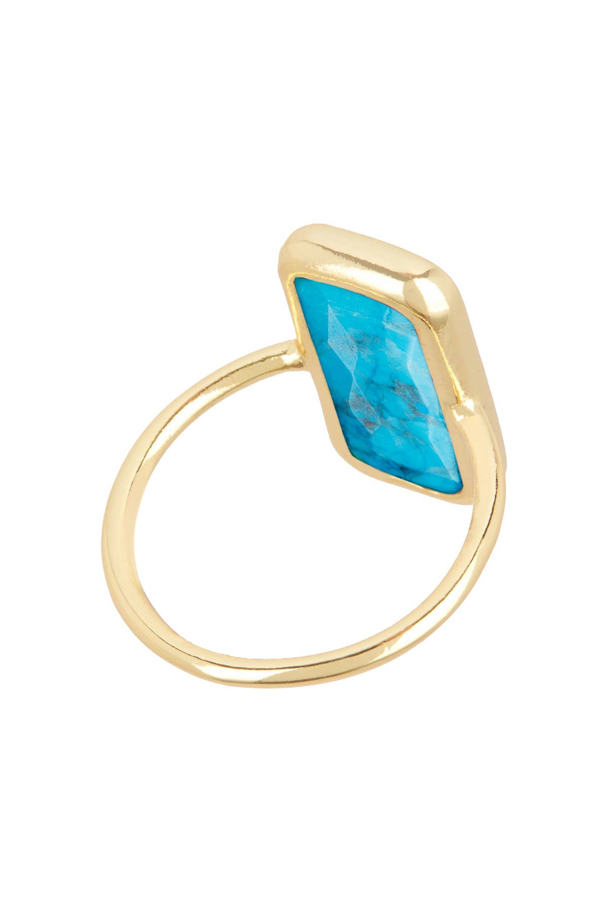 Stabilized Turquoise Ring - size 7, photo 3 of 4