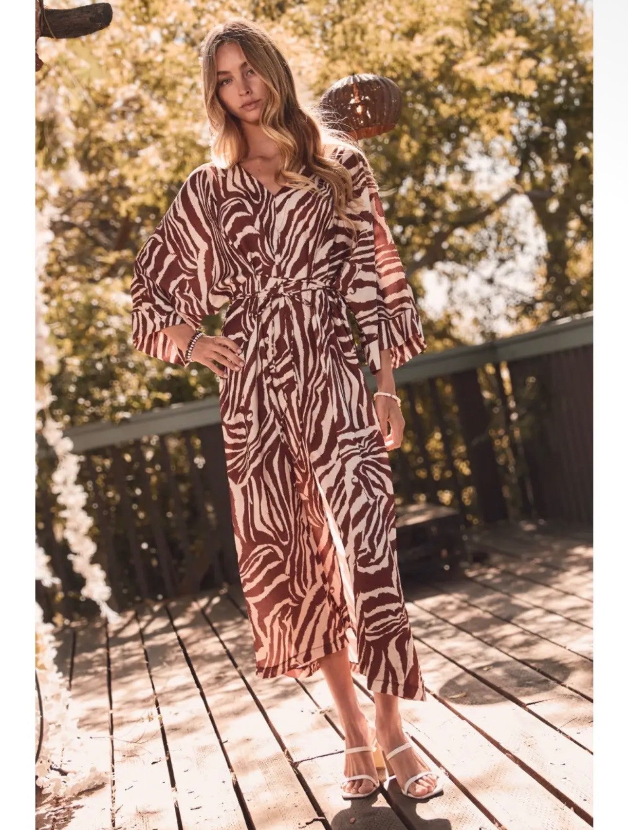 Zebra Convertible Midi Dress, photo 4 of 5