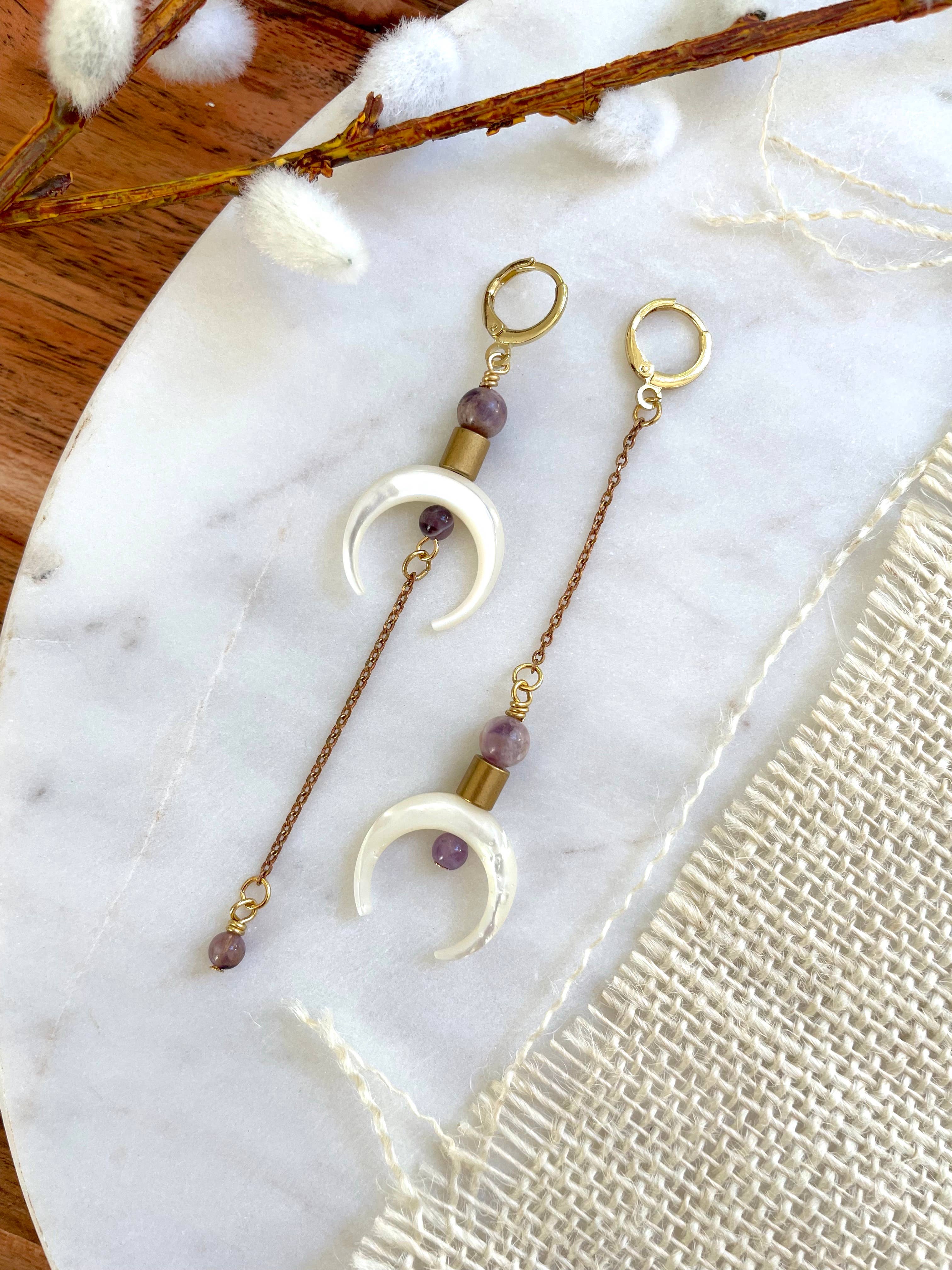 The Melisandra Earring - Amethyst, photo 1 of 8