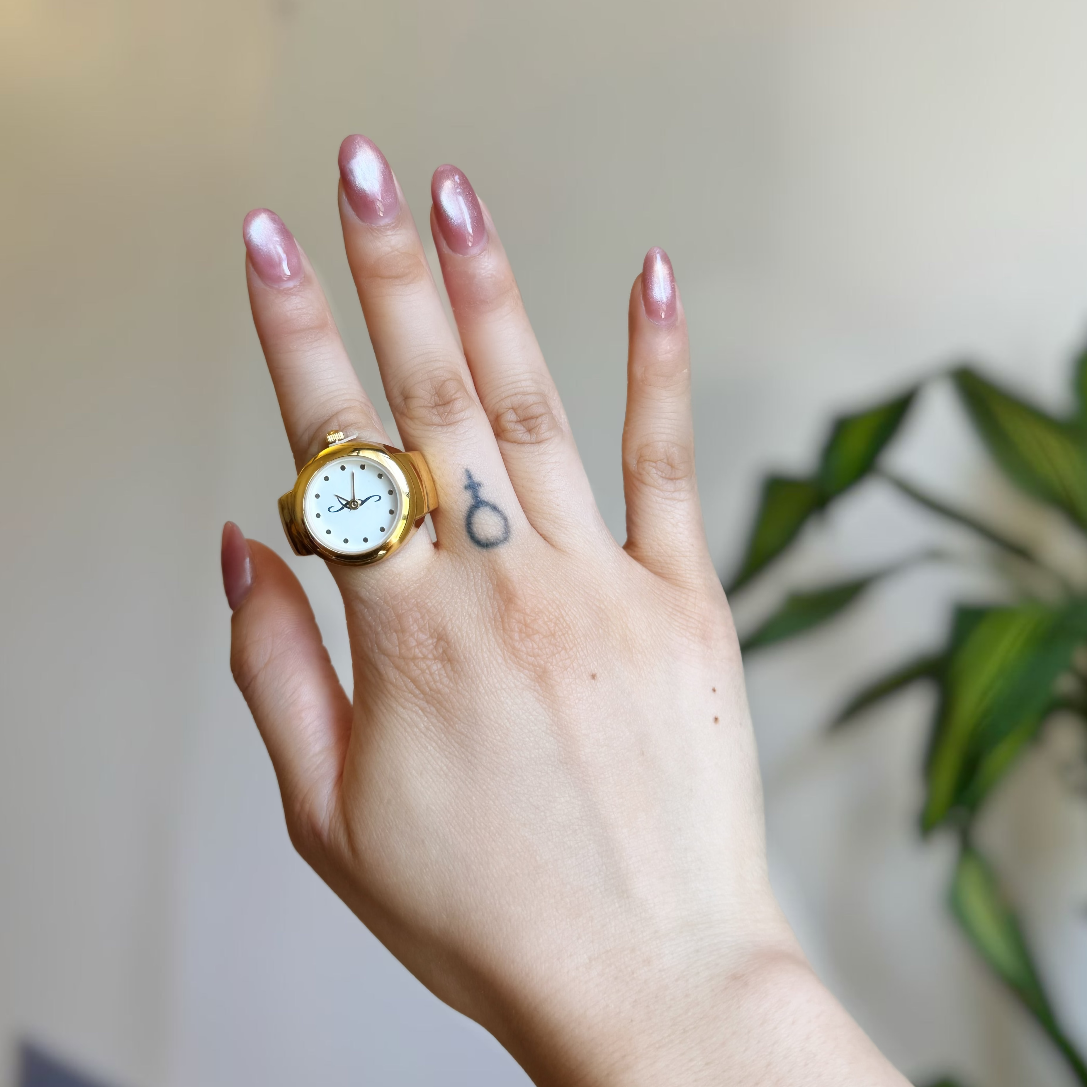 Gold Round Watch Ring, photo 1 of 2
